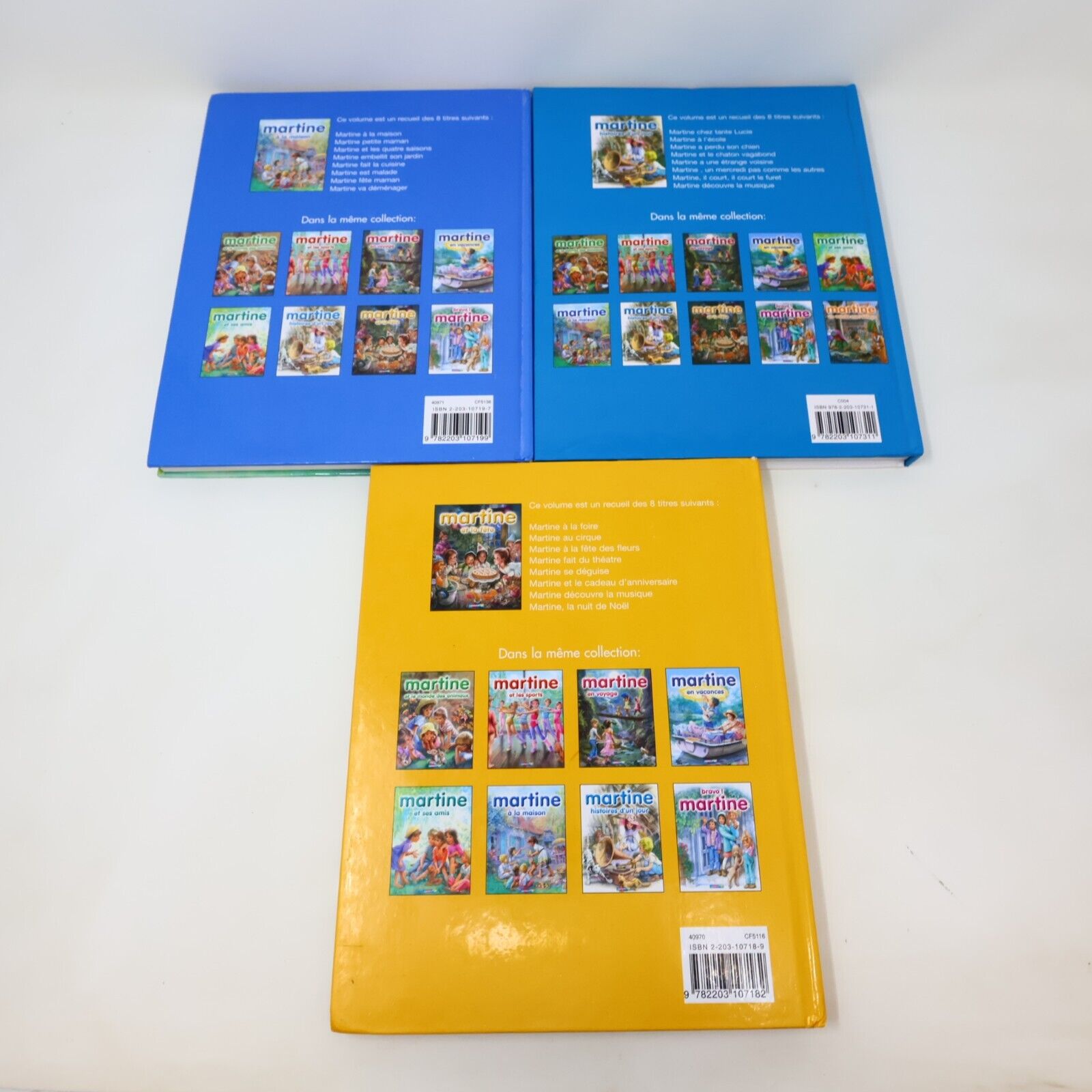 3x Martine #6-8 Omnibus Enfants Delahaye/Marlier Casterman Lot Livres Français