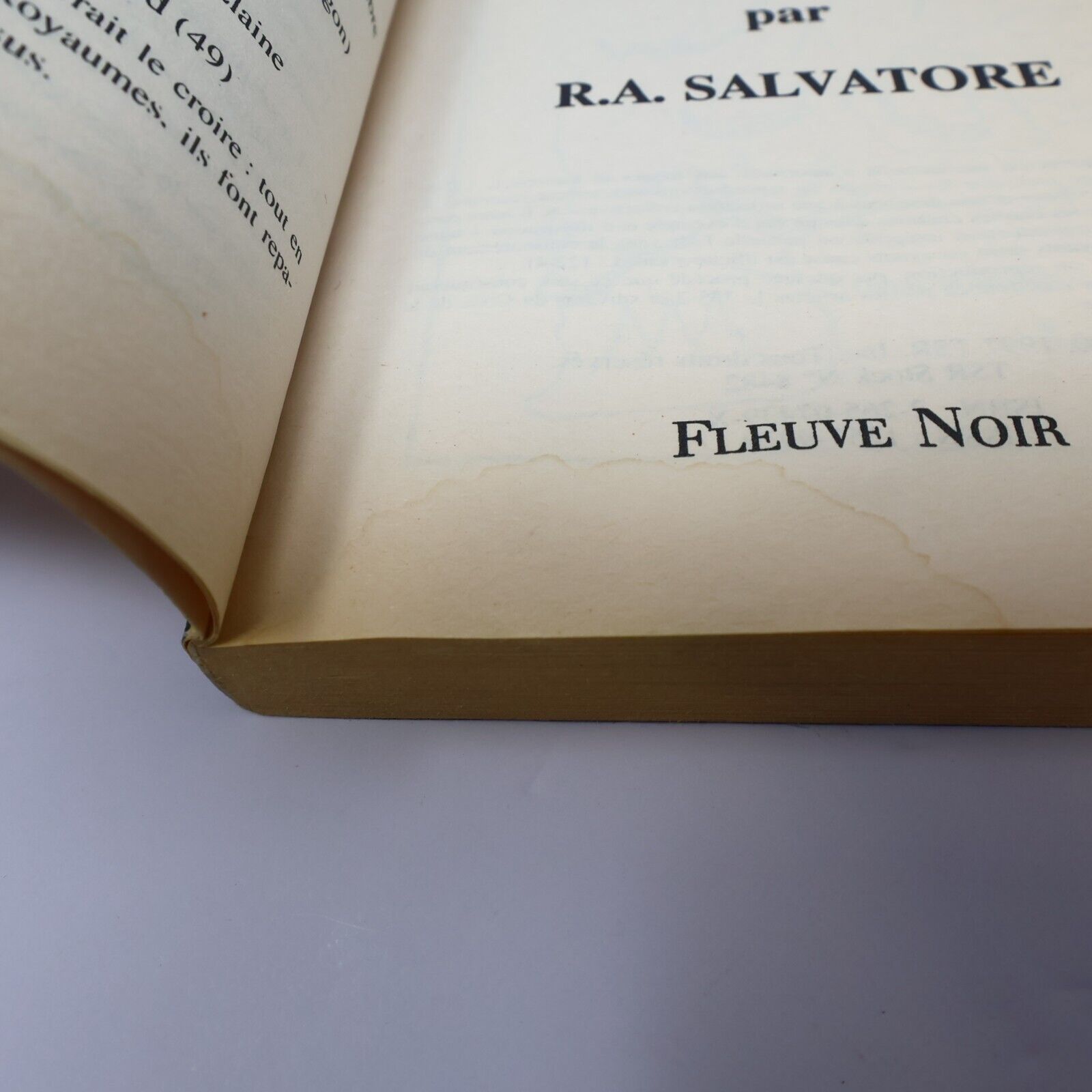 1990 Royaumes Oubliés #5 Terre d'Exil La Trilogie de l'Elfe Noir Fantasy Livre