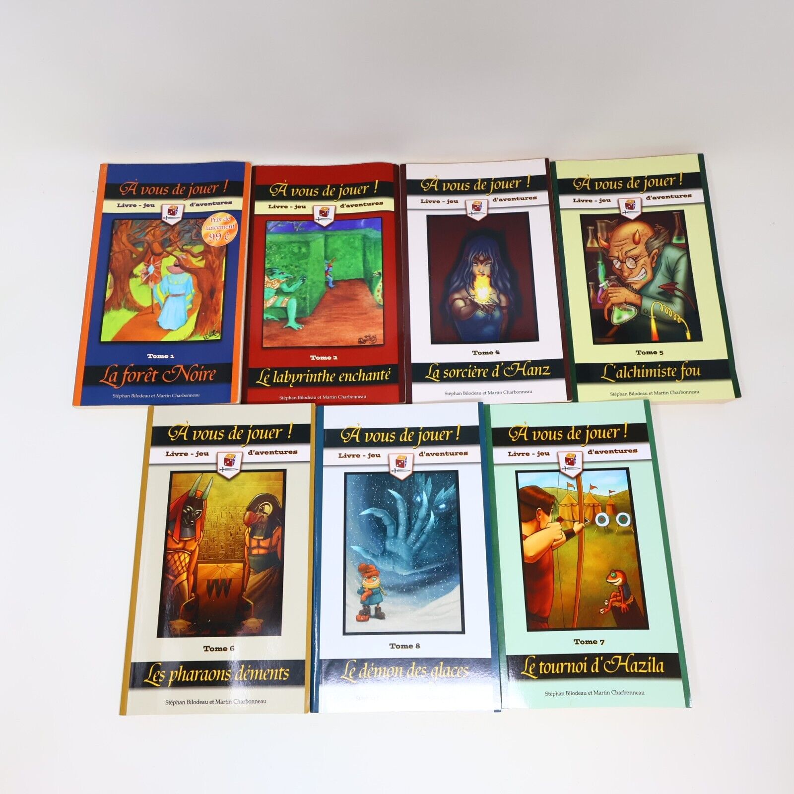 Lot 7 Livres À Vous de Jouer! #1-2 4-8 Ada La Forêt Noire Jeu de Rôle Français