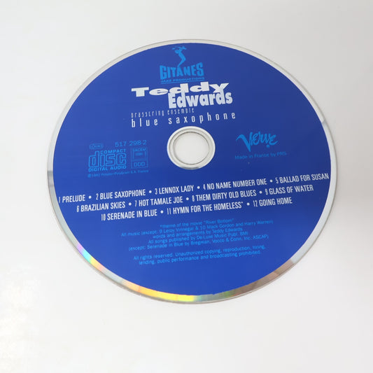 Teddy Edwards Brasstring Ensemble Blue Saxophone CD Gitanes Jazz Verve 517 298-2