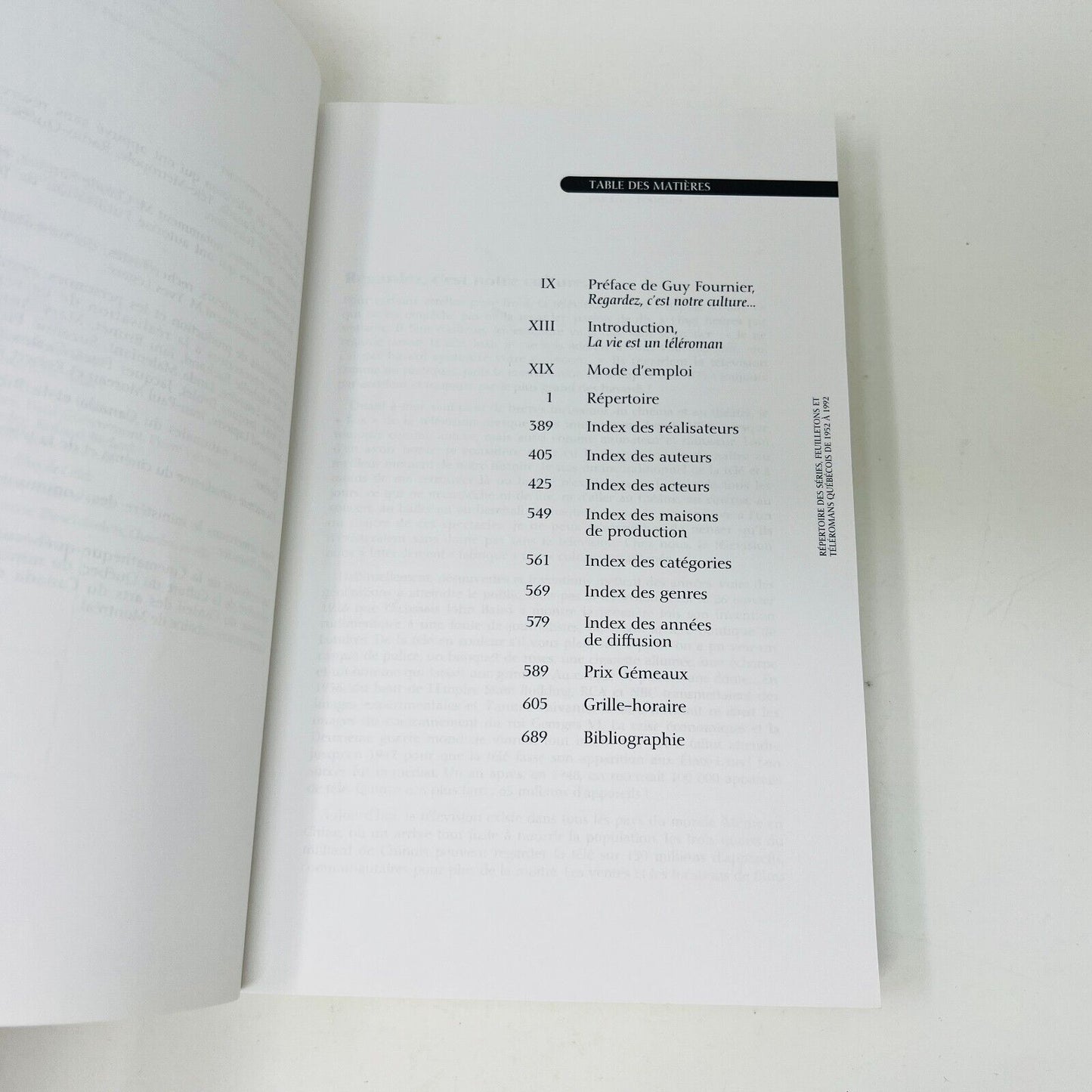 Répertoire des Séries, Feuilletons et Téléromans Québécois de 1952 à 1992 Livre