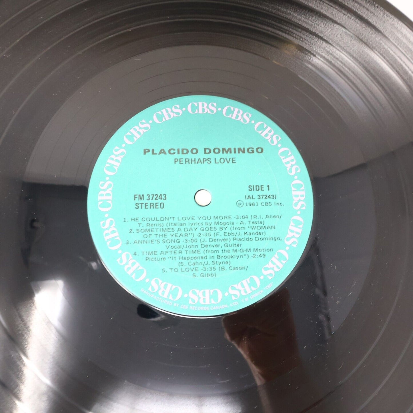 Placido Domingo Perhaps Love + My Life For A Song Lot of 2 LP Records 1980s