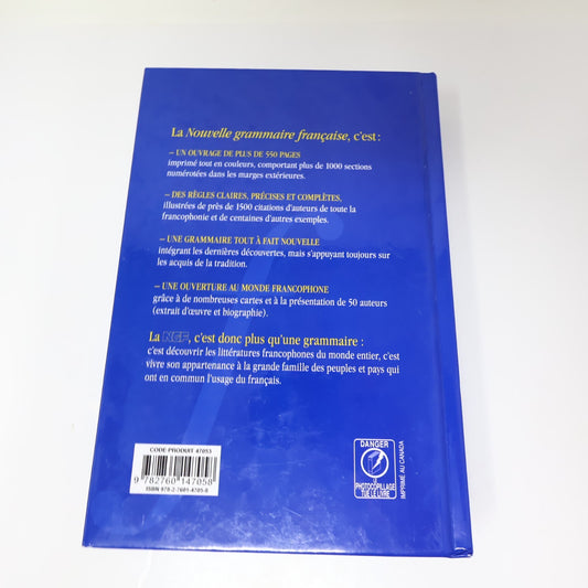 Nouvelle Grammaire Française Marc Bosquart Guérin 1998 HC French Éducation Livre