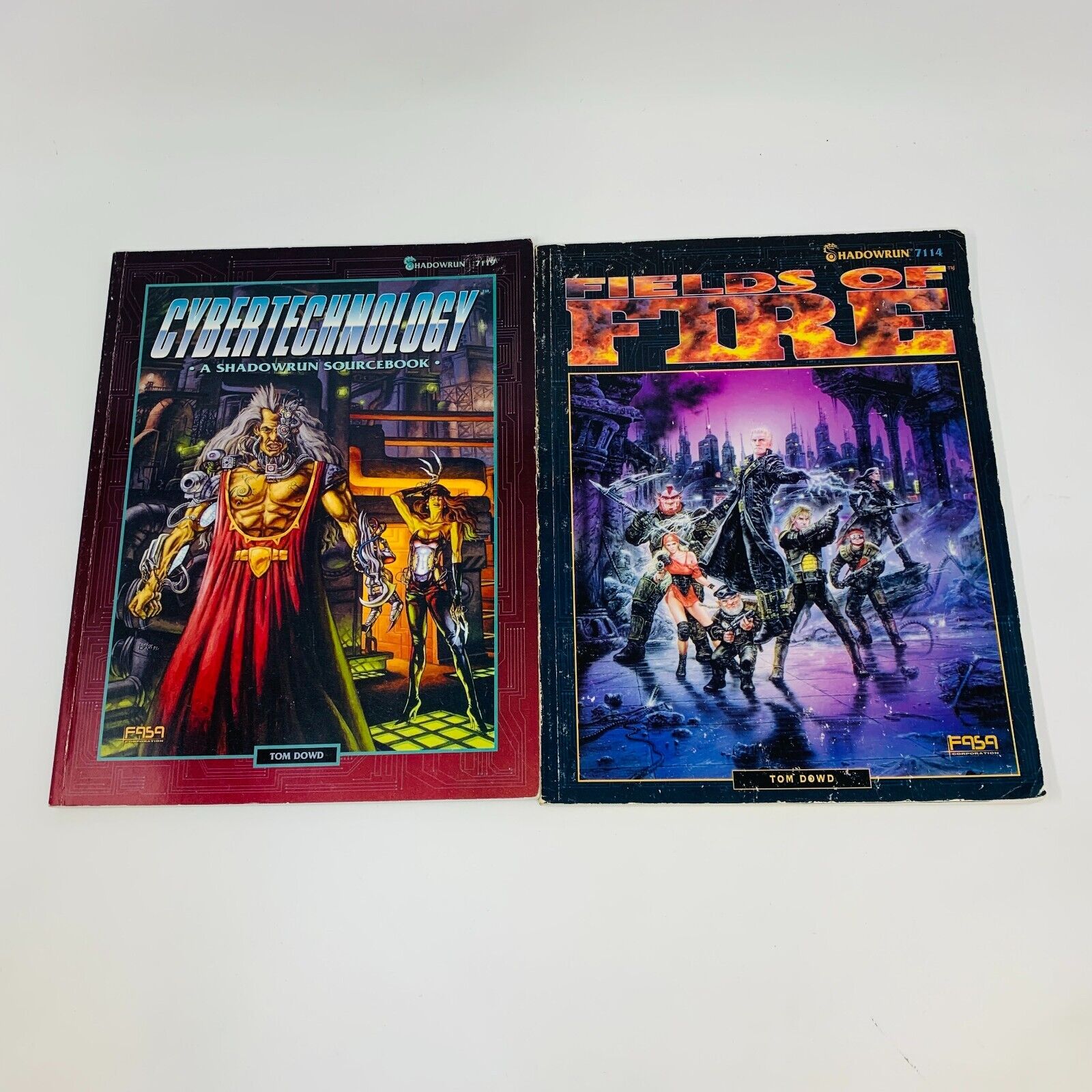 9x Shadowrun RPG Books Lot Sourcebook Companion Man Machine Cyberware 90-2000s