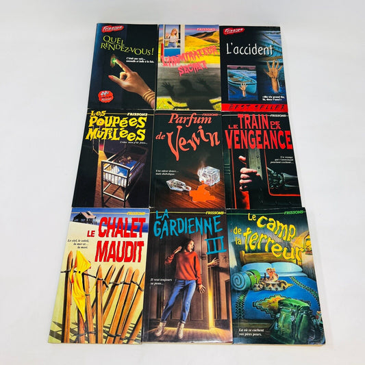 9x Frissons EH Lot Livres Quel Rendez-Vous!/L'Accident/Poupées Mutilées Stine