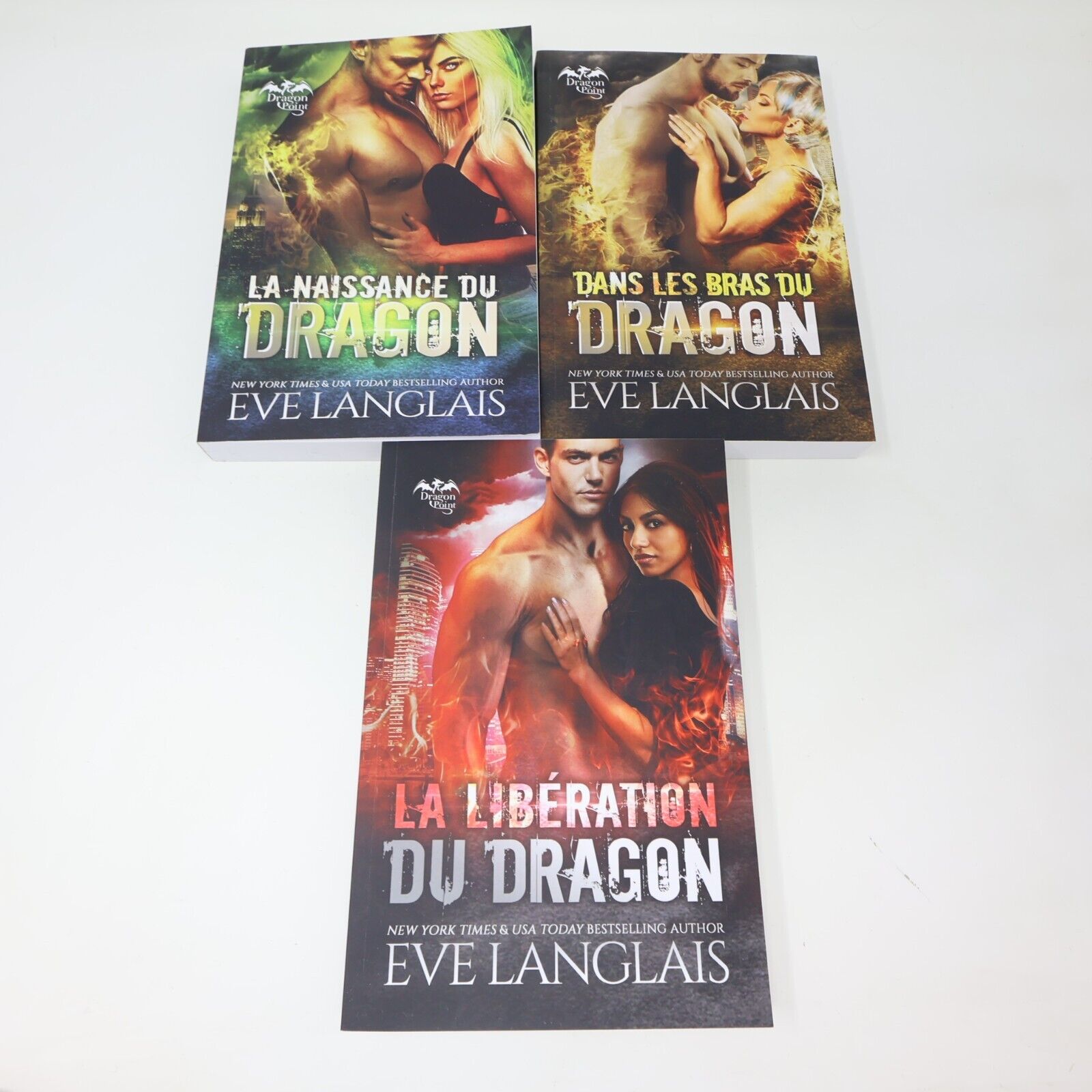 Lot 8 Eve Langlais Dragon Point Bitten Point Lois de la Meute Livres Français PB