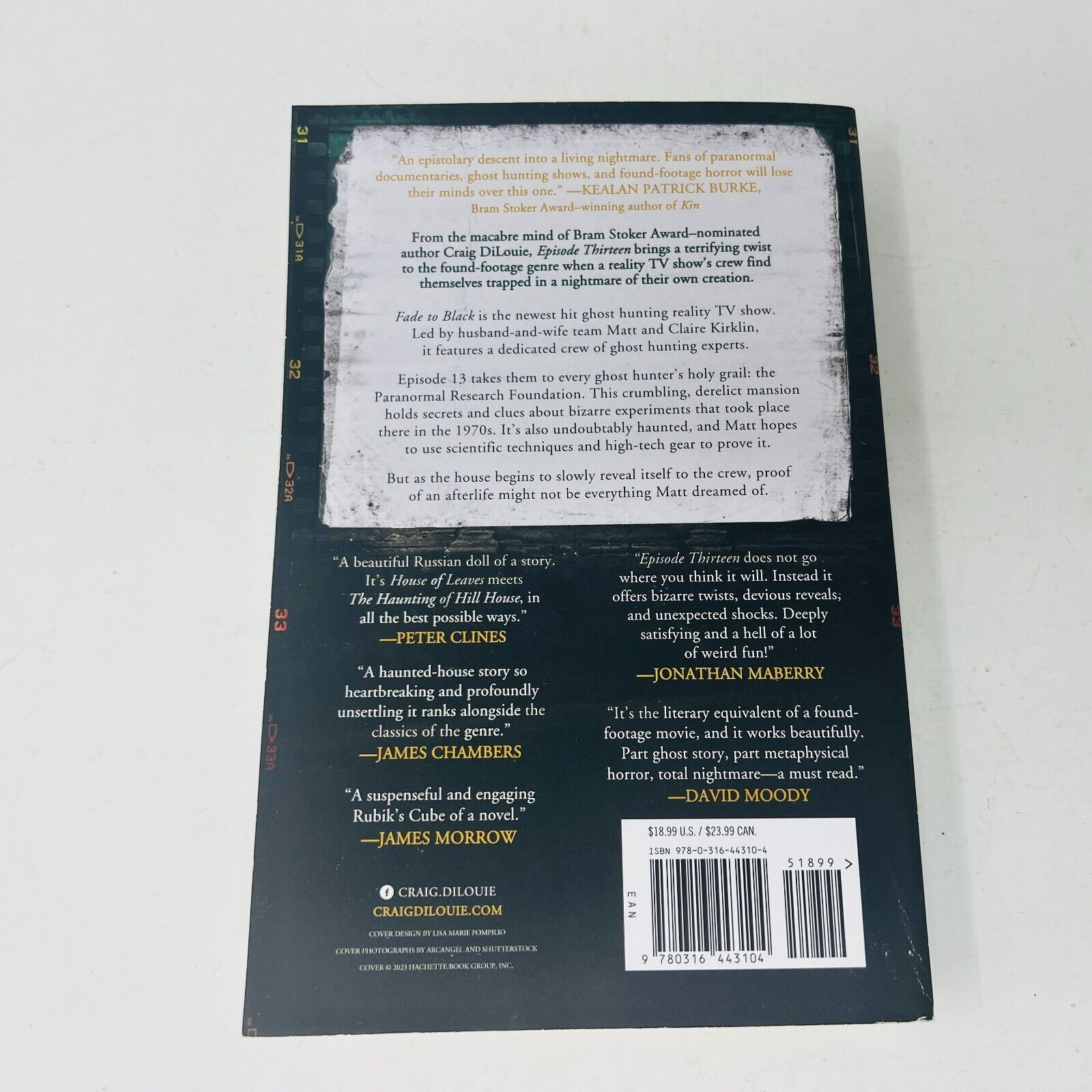 2023 Episode Thirteen by Craig DiLouie Trade Paperback Ghost Hunter's Paranormal