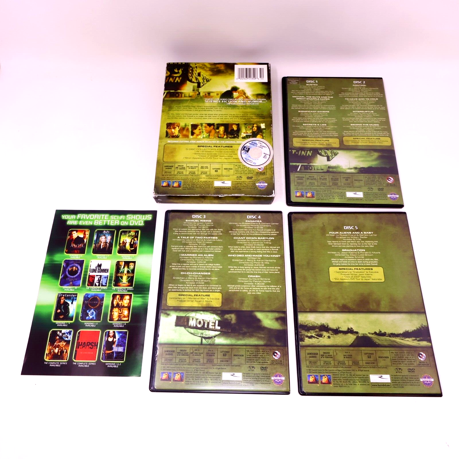 Roswell Season #3 DVD Tested 16:9 English TV Series Region 1 Katherine Heigl