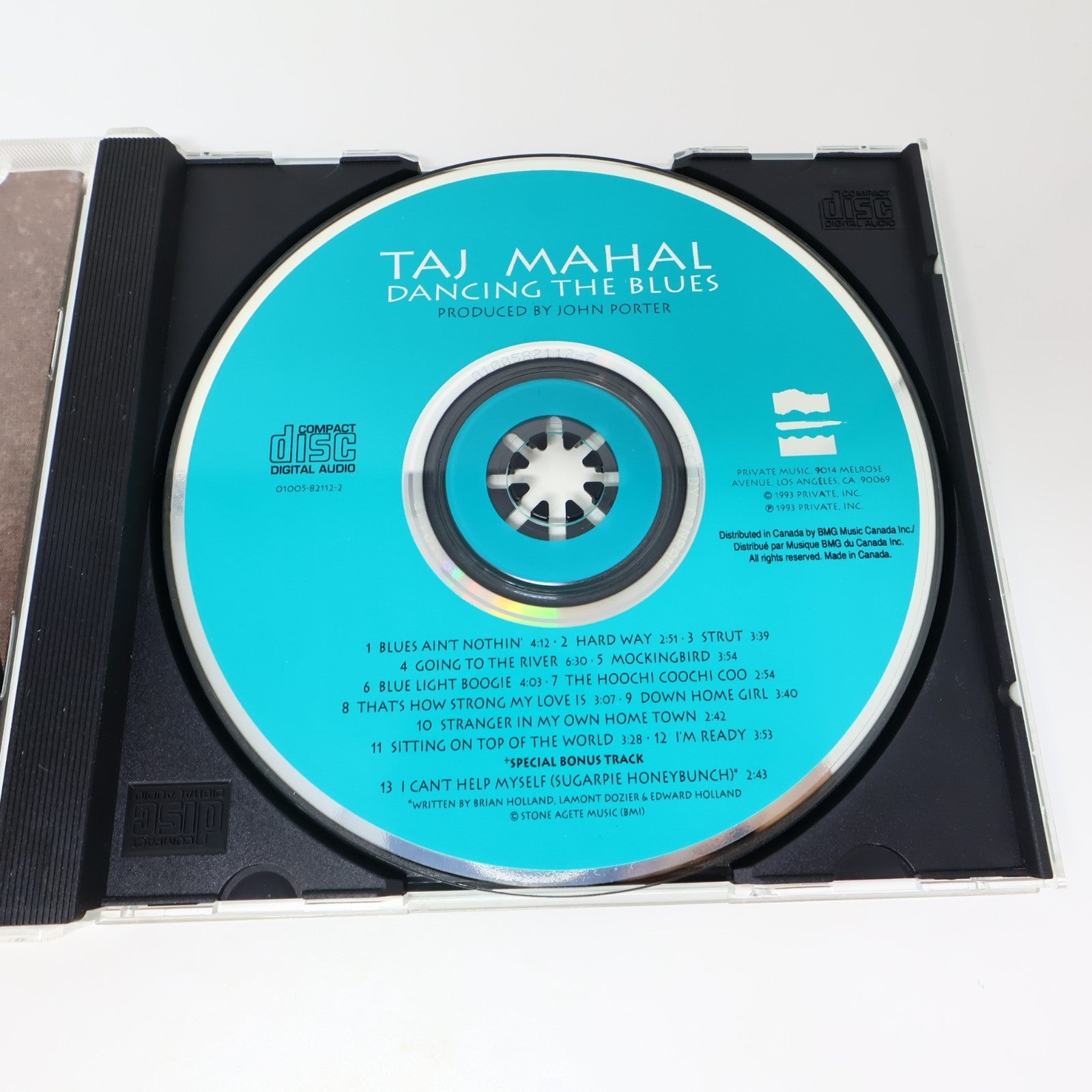 Taj Mahal Dancing The Blues CD Hard Way/Strut 1993 Private Music 01005-82112-2