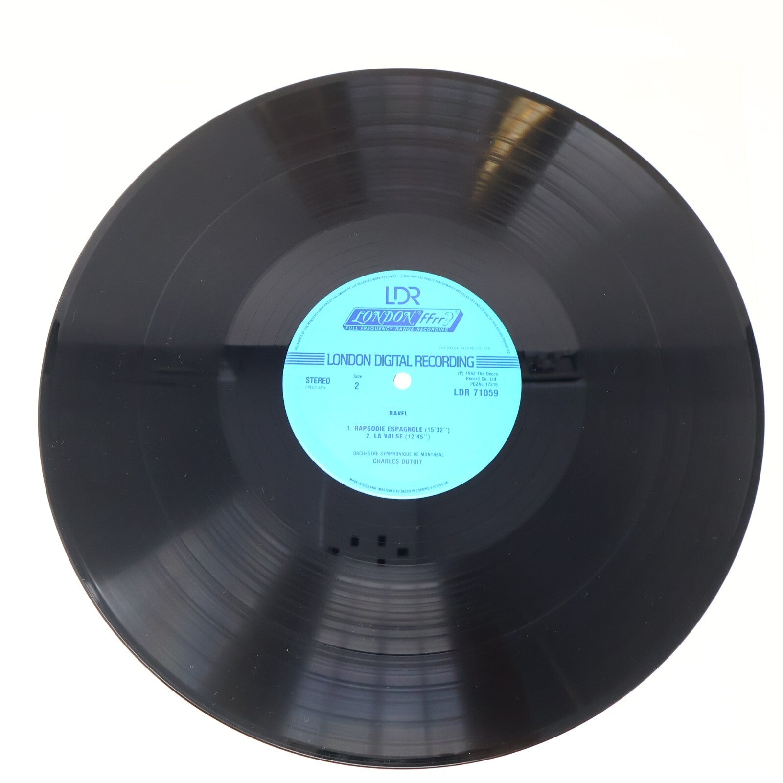 Ravel Bolero/La Valse/Rapsodie Espagnole Charles Dutoit Record Vinyl LDR 71059