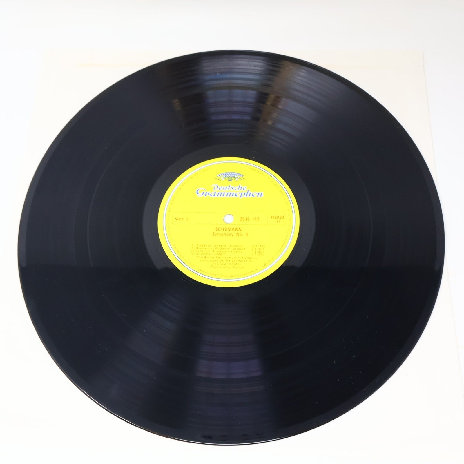 Robert Schumann Rafael Kubelik Berliner Symphonie #1 4 LP 1974 Record 2535 116