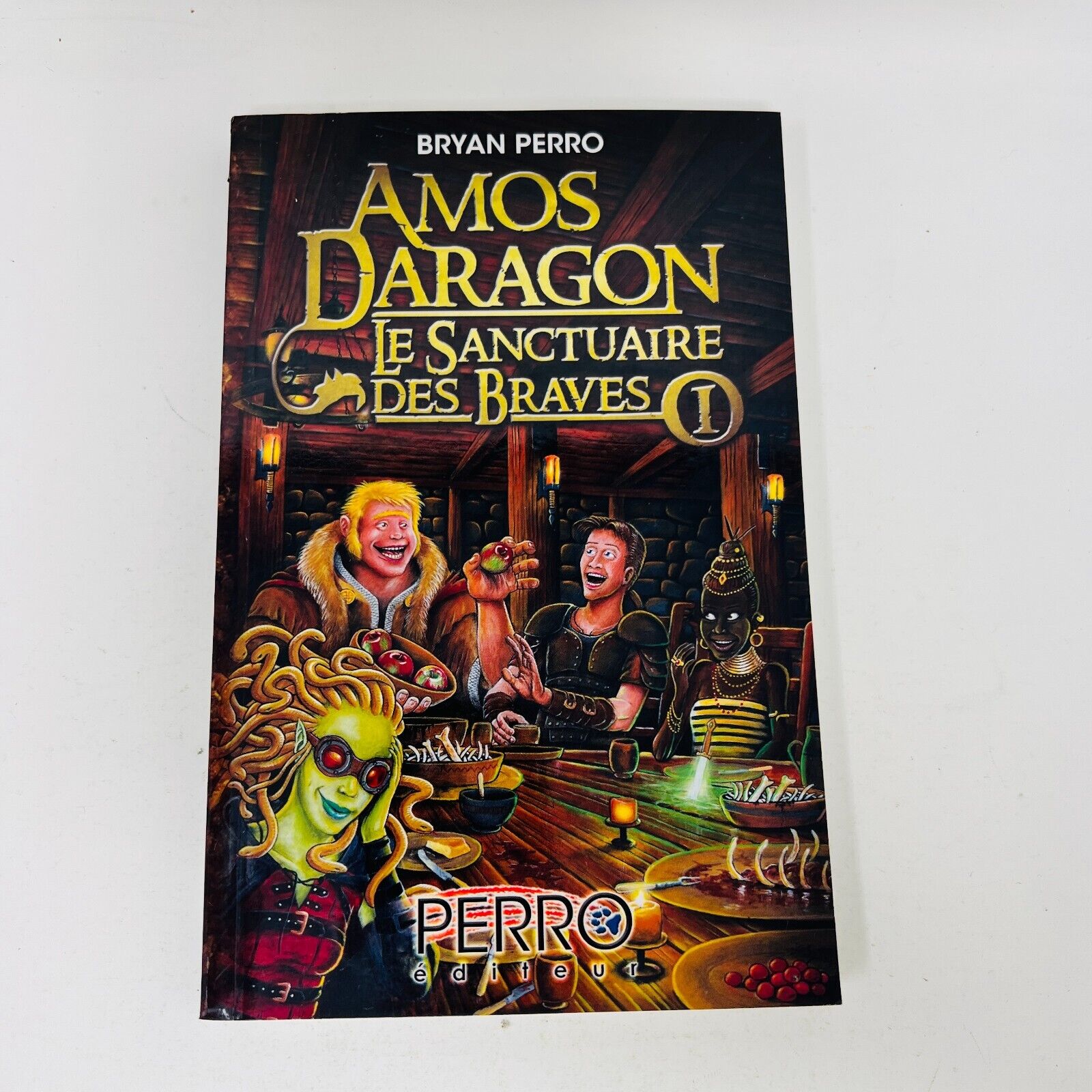 Lot Amos Daragon Le Sanctuaire des Braves #1-3 Série Complète Bryan Perro Livres