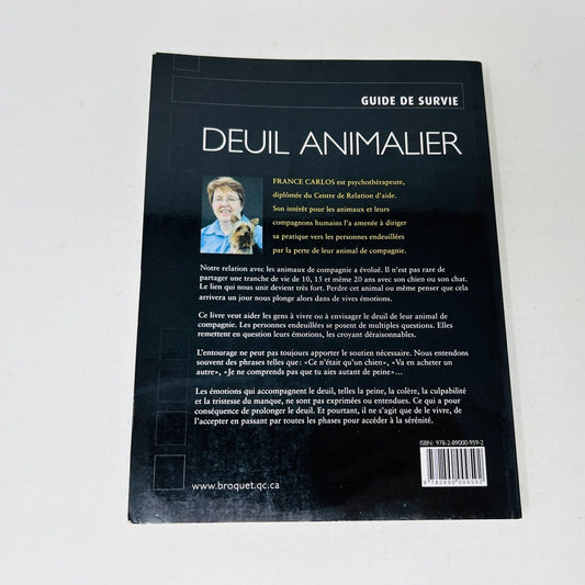 2008 Deuil Animalier Guide de Survie de France Carlos Broquet Chats/Chiens