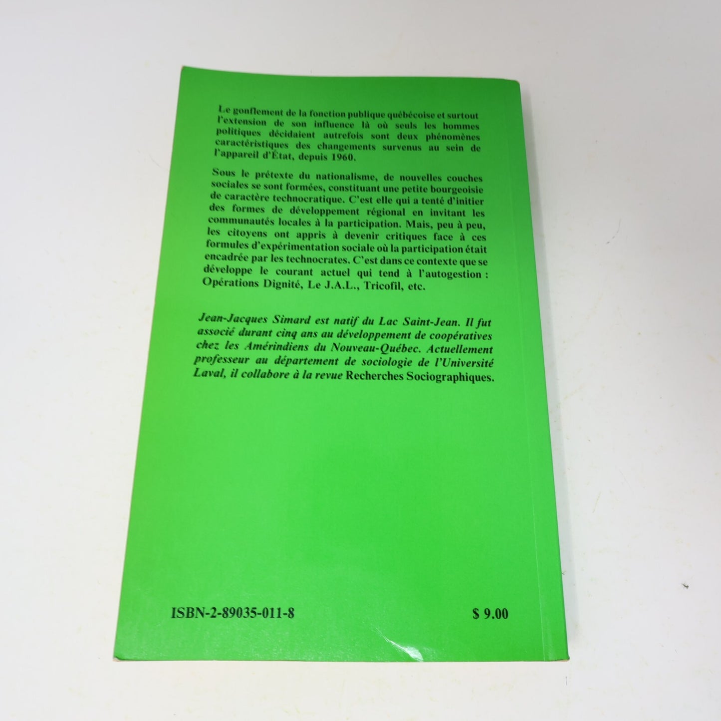 1979 La Longue Marche des Technocrates Jean-Jacques Simard Politique Société 70s