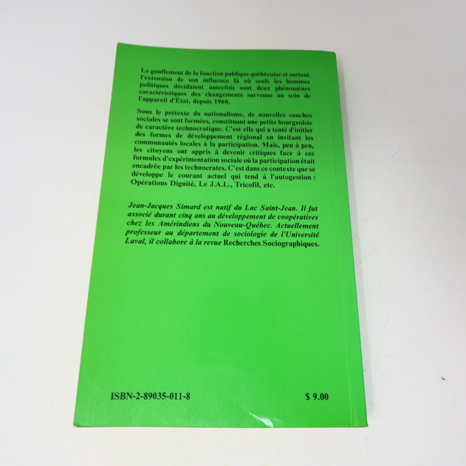 1979 La Longue Marche des Technocrates Jean-Jacques Simard Politique Société 70s