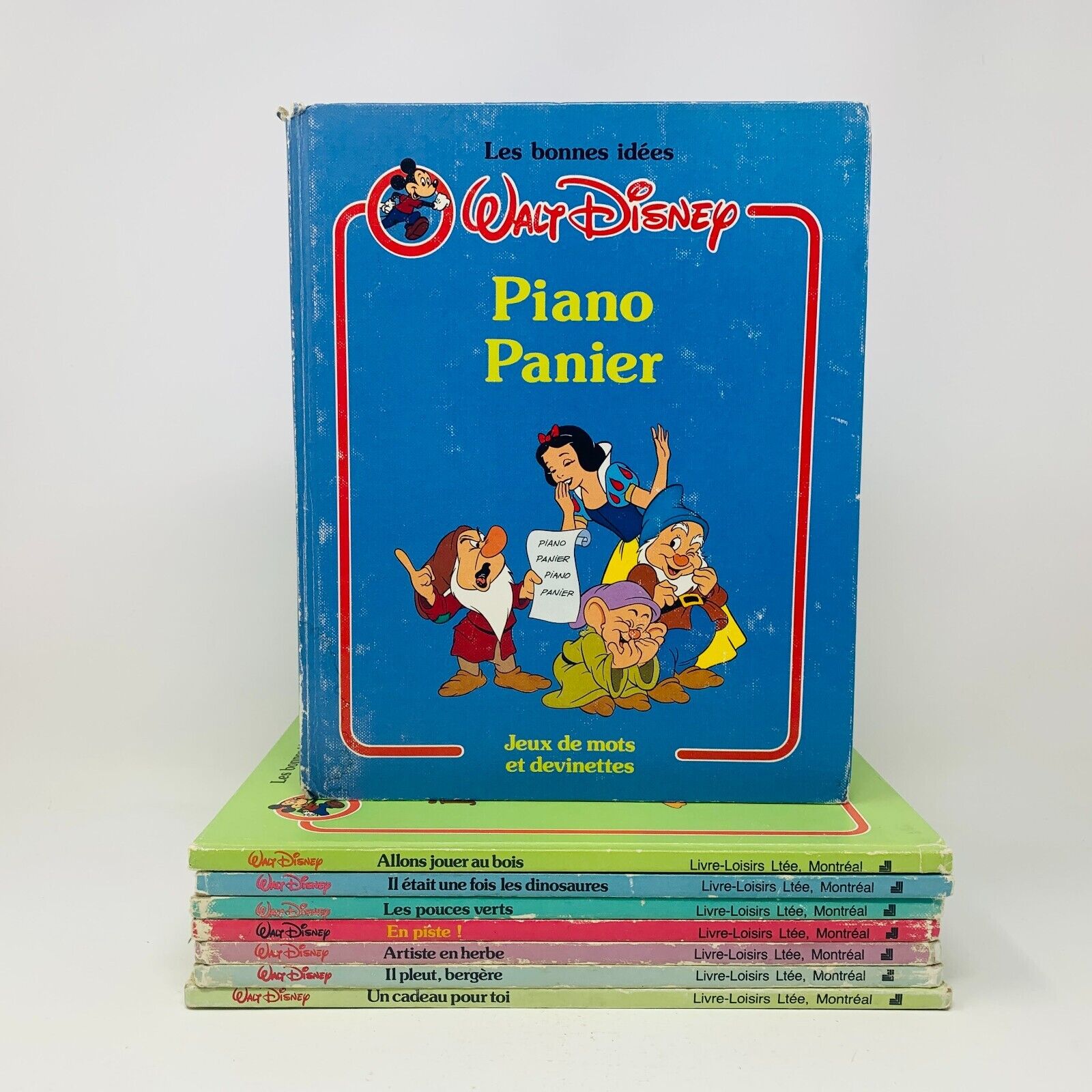 8x Les Bonnes Idées Walt Disney Things to Do French Français Enfants Livres 80s