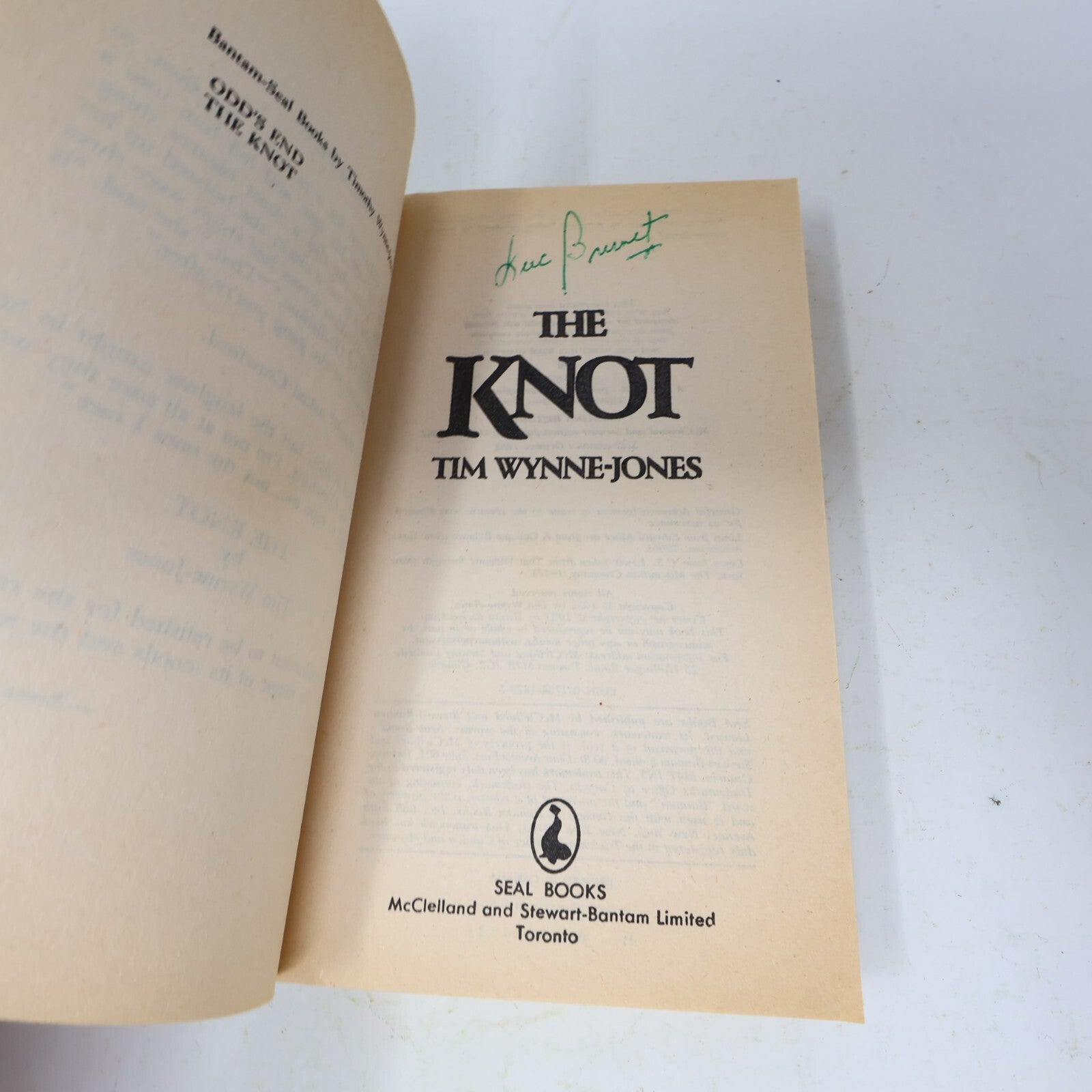 1983 The Knot Tim Wynne-Jones Bantam Mystery Thriller Crime Paperback Book 80s