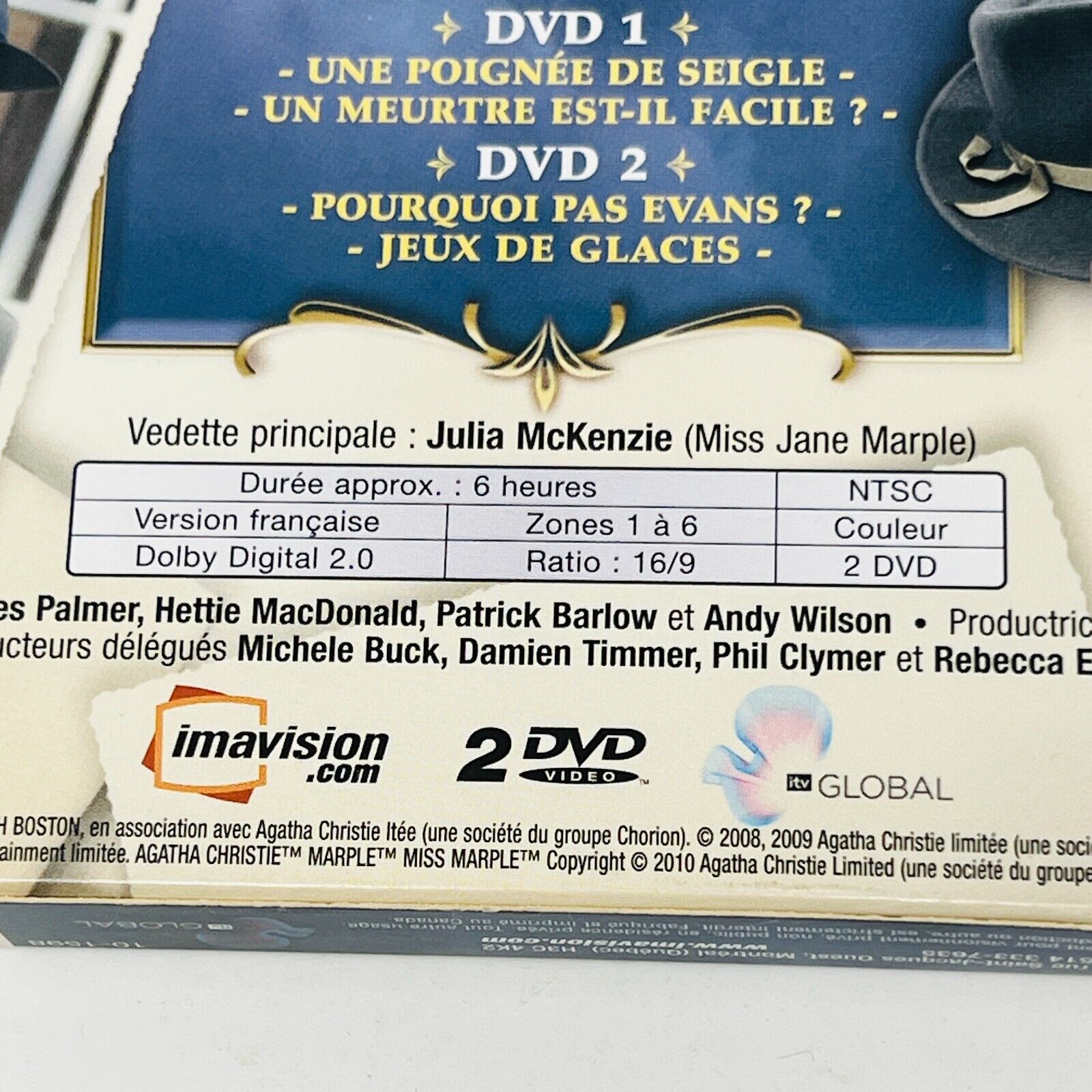 Agatha Christie Miss Marple Coffrets #2-3-4 DVD Français/French NTSC Lot Testés