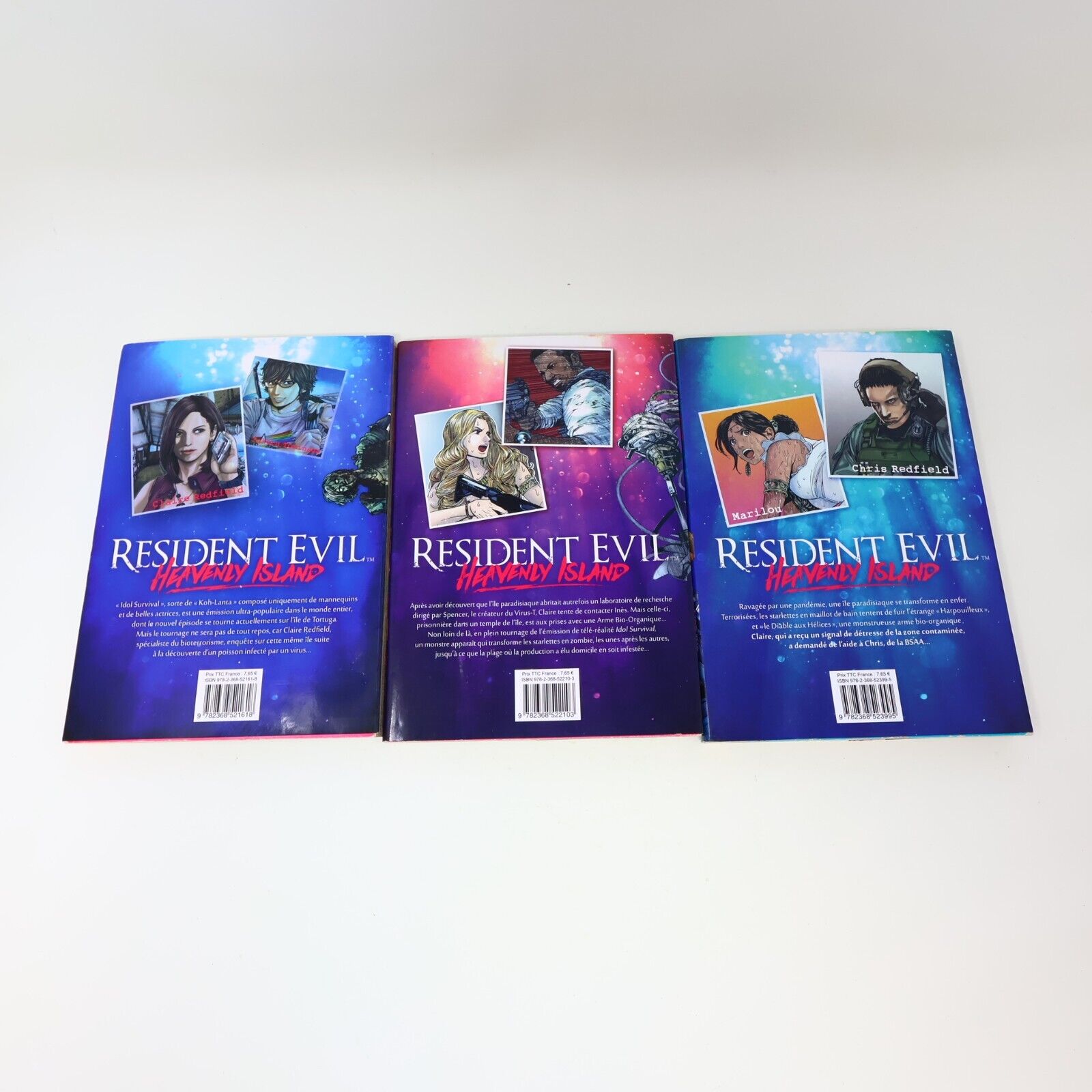 Lot 3 Mangas Resident Evil Heavenly Island #1-3 Naoki Serizawa/Capcom Français