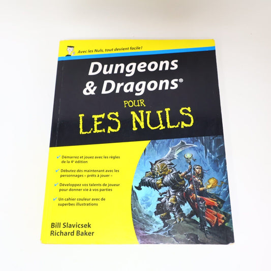 2009 Dungeons & Dragons 4e Edition pour les Nuls Slavicsek/Baker First RPG PB