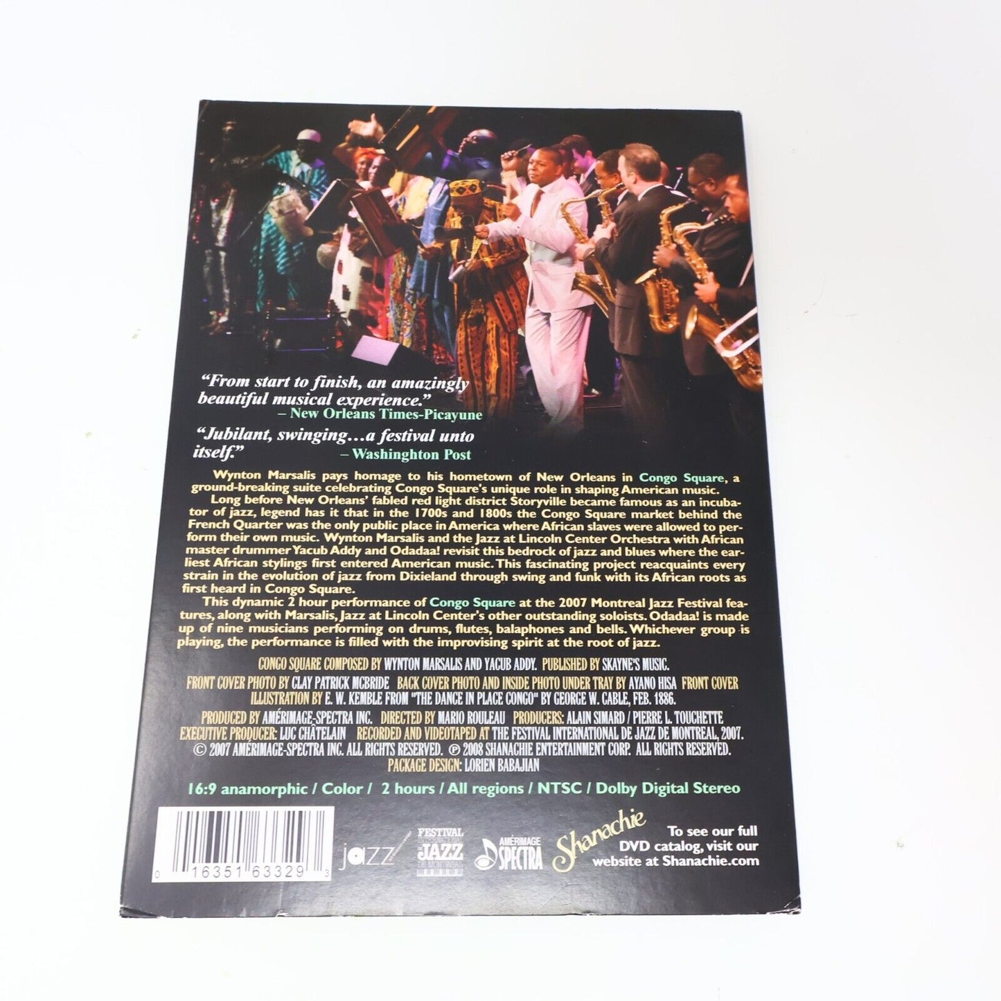Wynton Marsalis & the Jazz Congo Square DVD Lincoln Center Orchestra Yacub Addy
