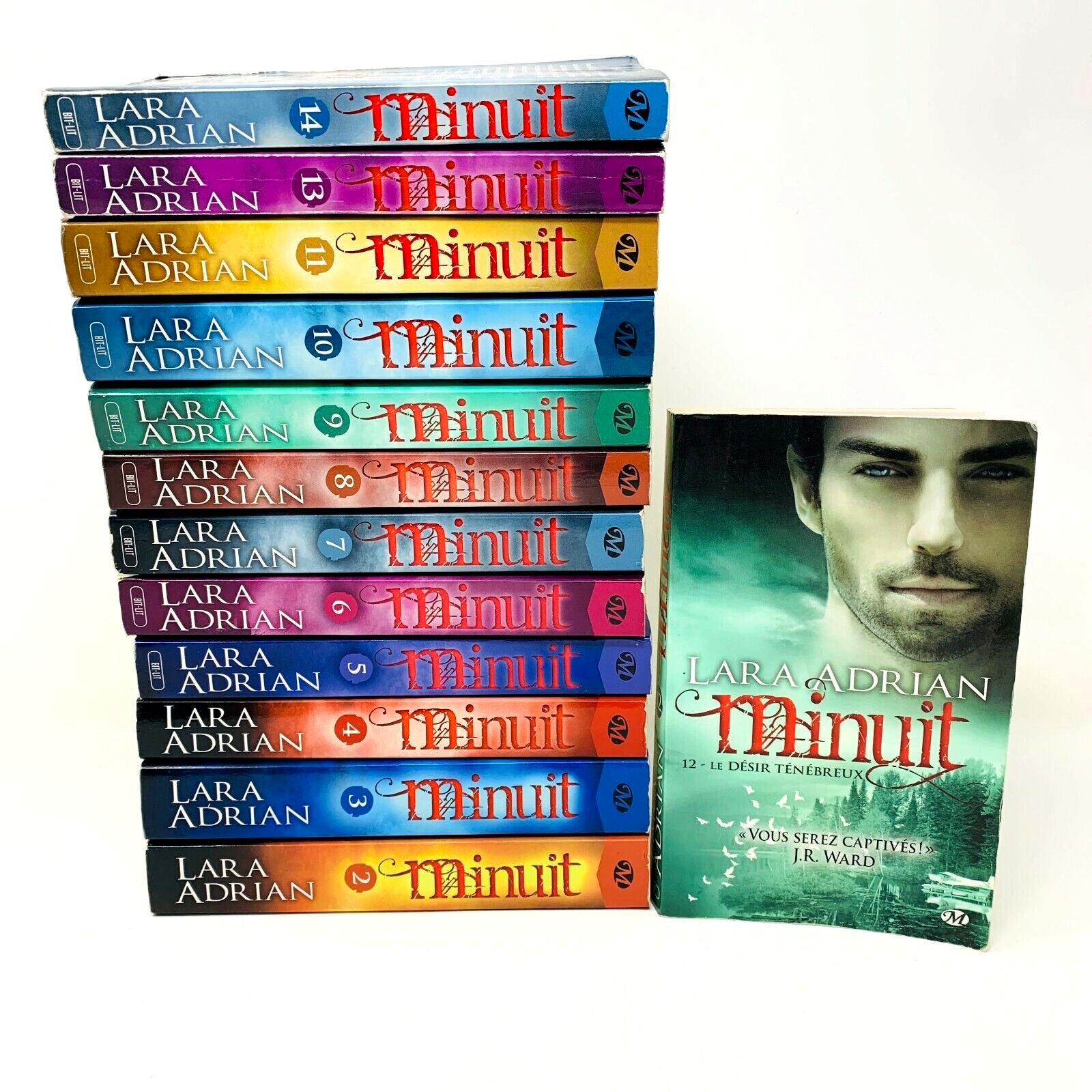Minuit #1-14 de Lara Adrian Lot de 14 Livres en Français/French Minuit Écarlate