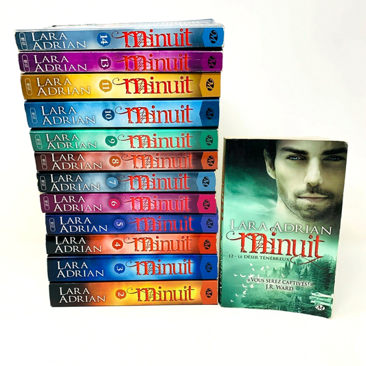 Minuit #1-14 de Lara Adrian Lot de 14 Livres en Français/French Minuit Écarlate