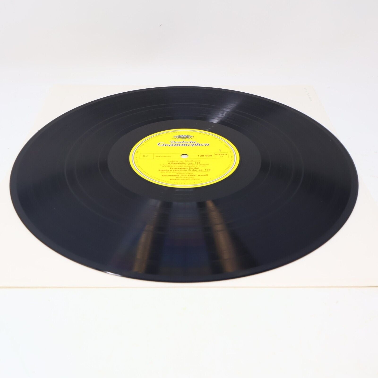 Beethoven Wilhelm Kempff Bagatelles Piano LP Record Deutsche Grammophon 138 934