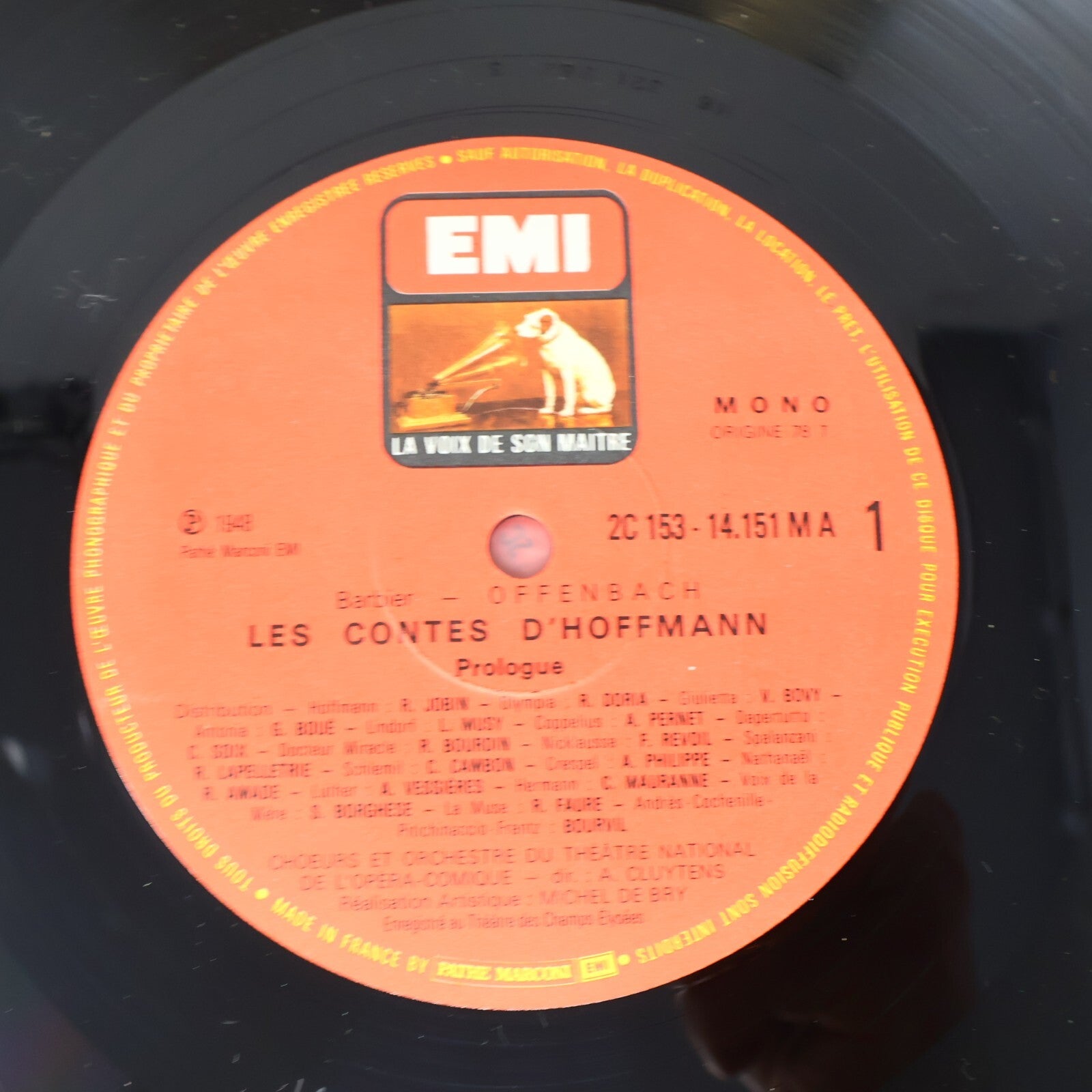Offenbach Les Contes D'Hoffmann Geori Boué Bovy 3 LP Record Disque 2C 153-1415/3