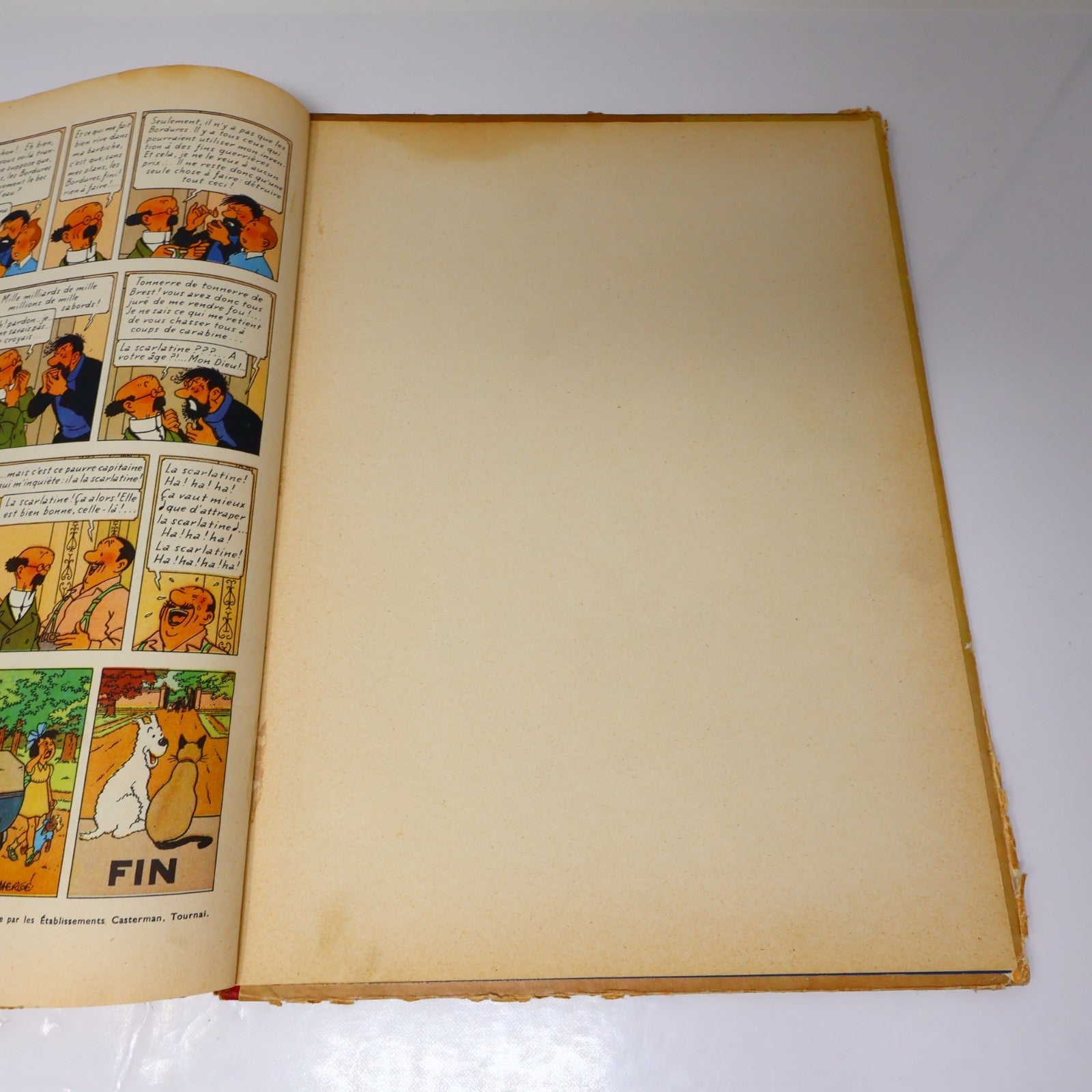 Tintin L'Affaire Tournesol Hergé Casterman 1956 HC B20 Belgique Français/French