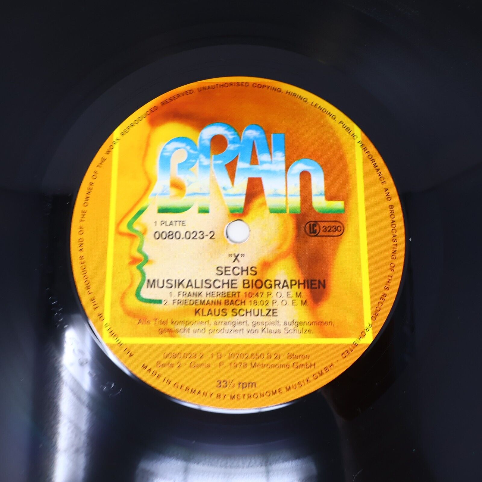 Klaus Schulze "X" 2x LP Record Vinyl 1978 Germany Brain 0080.023 Berlin-School