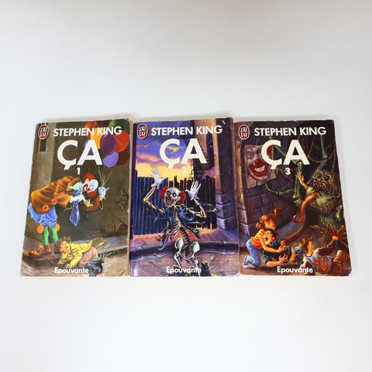 Lot 3 Livres Ça #1-3 de Stephen King It J'ai Lu Série Complète Français Vintage