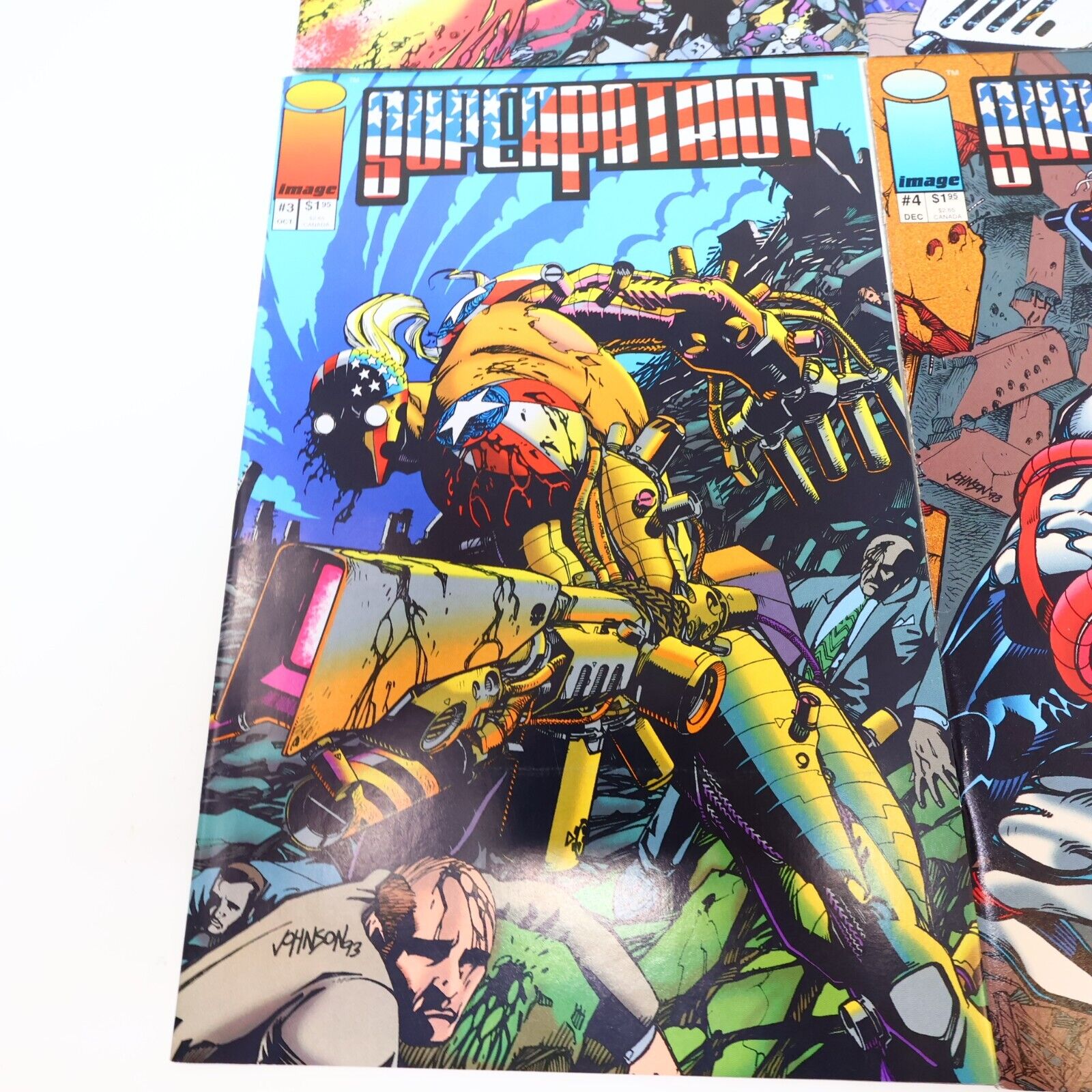 Lot 4 Comics SuperPatriot #1-4 Erik Larsen/Keith Giffen Image 1993 90s