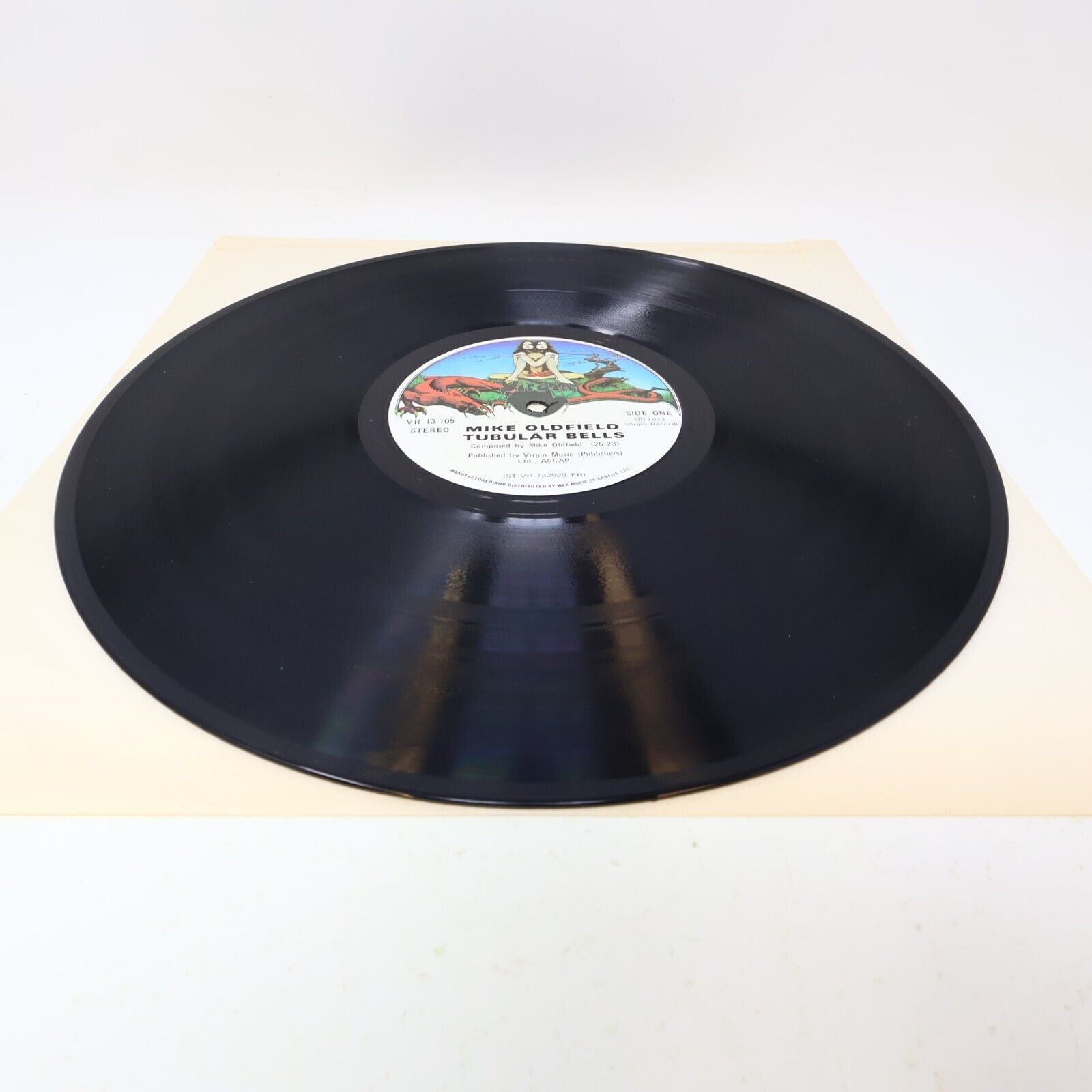Mike Oldfield Tubular Bells LP Record Vinyl 1973 Canada VR 13-105 EX/VG+ Virgin