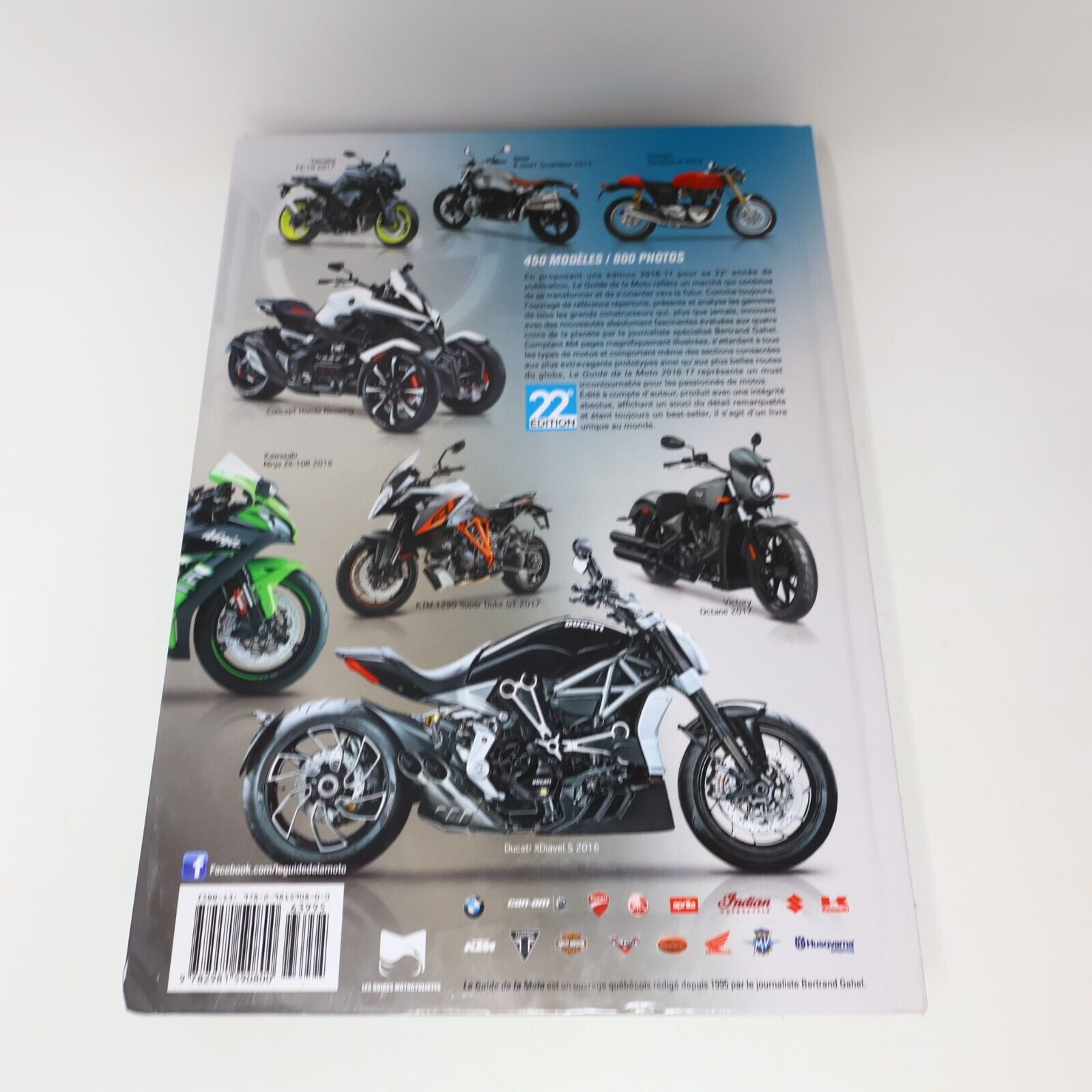 2016 Le Guide de la Moto 2016-17 la Bible des Motocyclistes Bertrand Gahel Livre