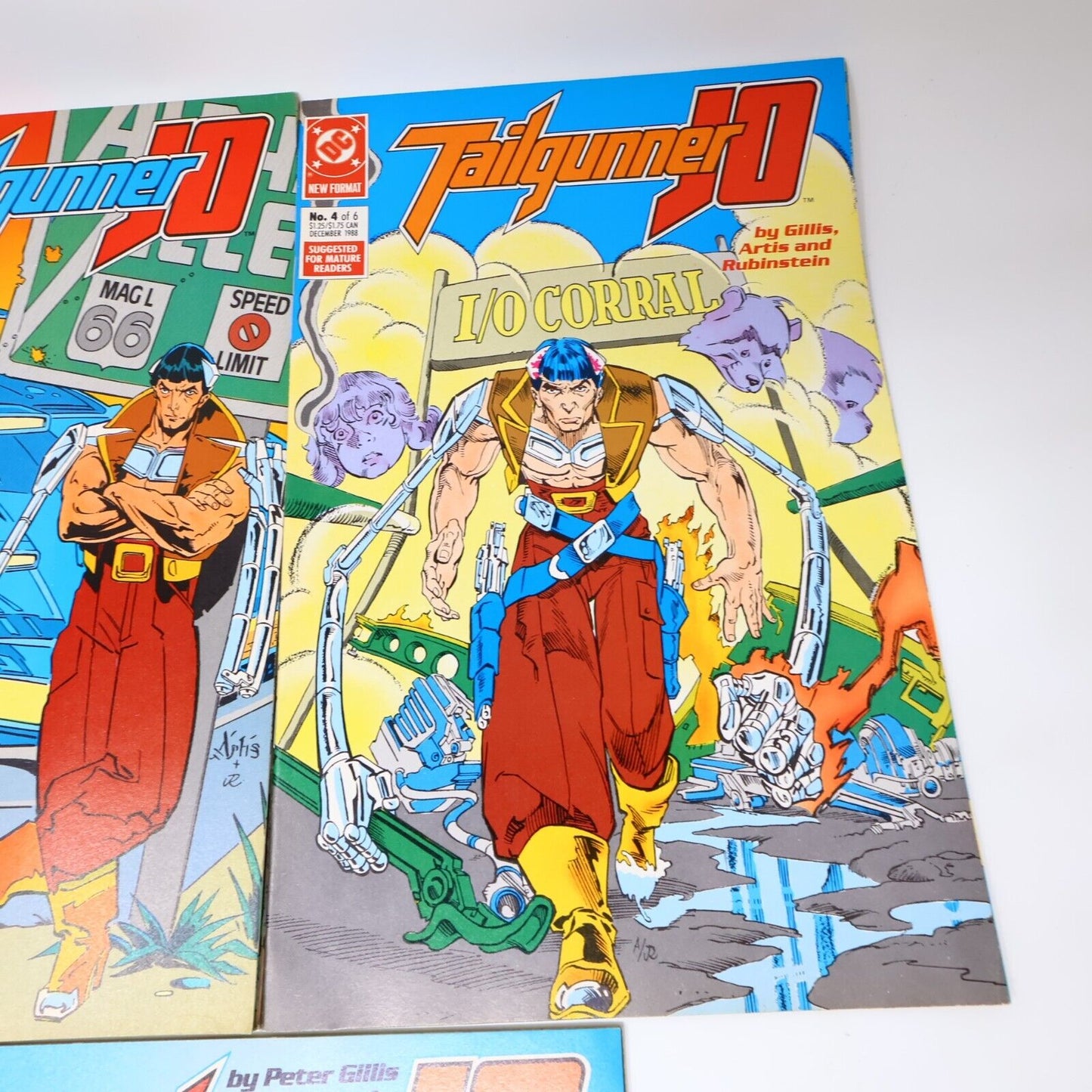 Lot 5 Comics Tailgunner Jo #2-6 Peter Gillis/Tom Artis/Ty Templeton DC 80s