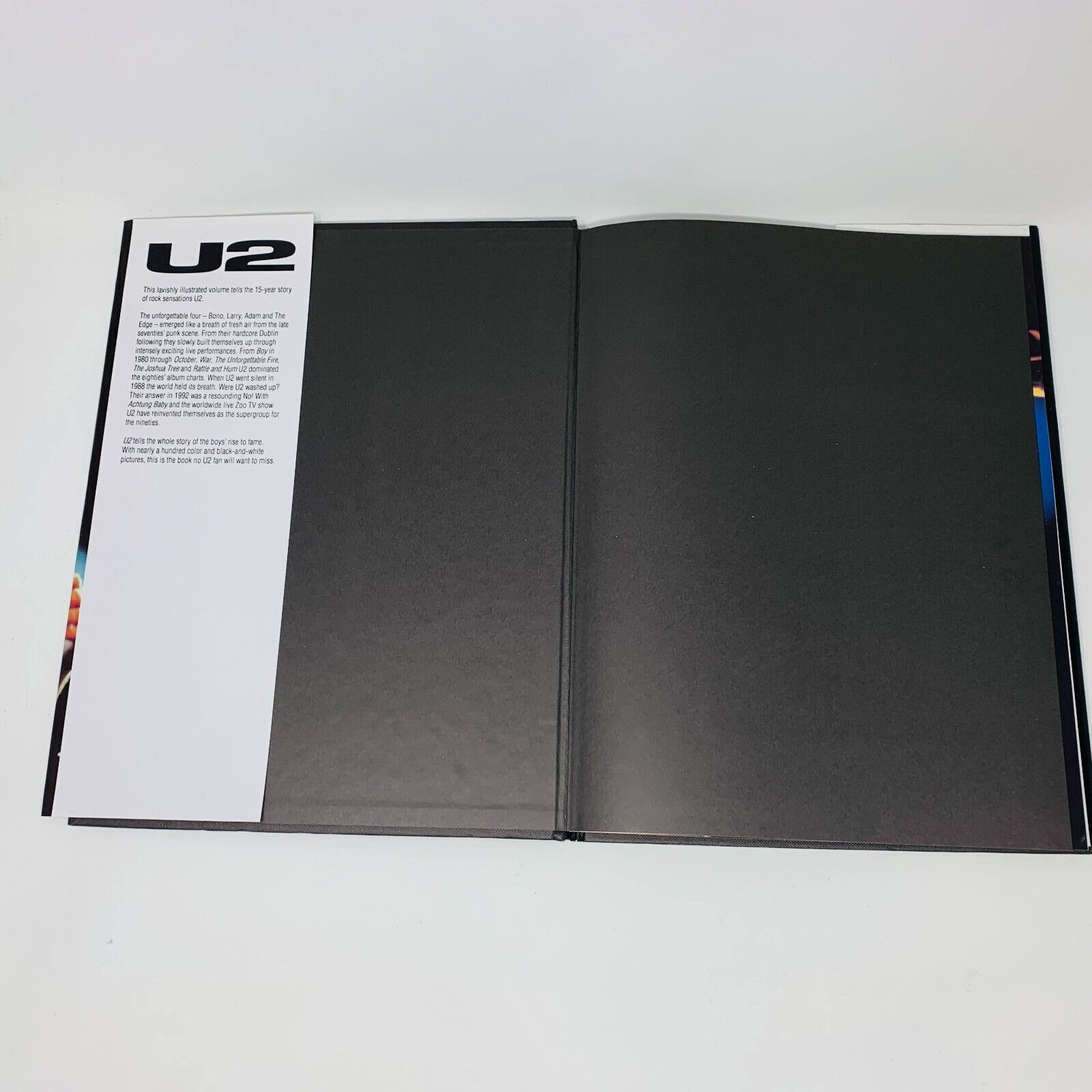 1993 U2 Bison Books Hardcover DJ Jackie Shirley Band Group Show Pictures Story
