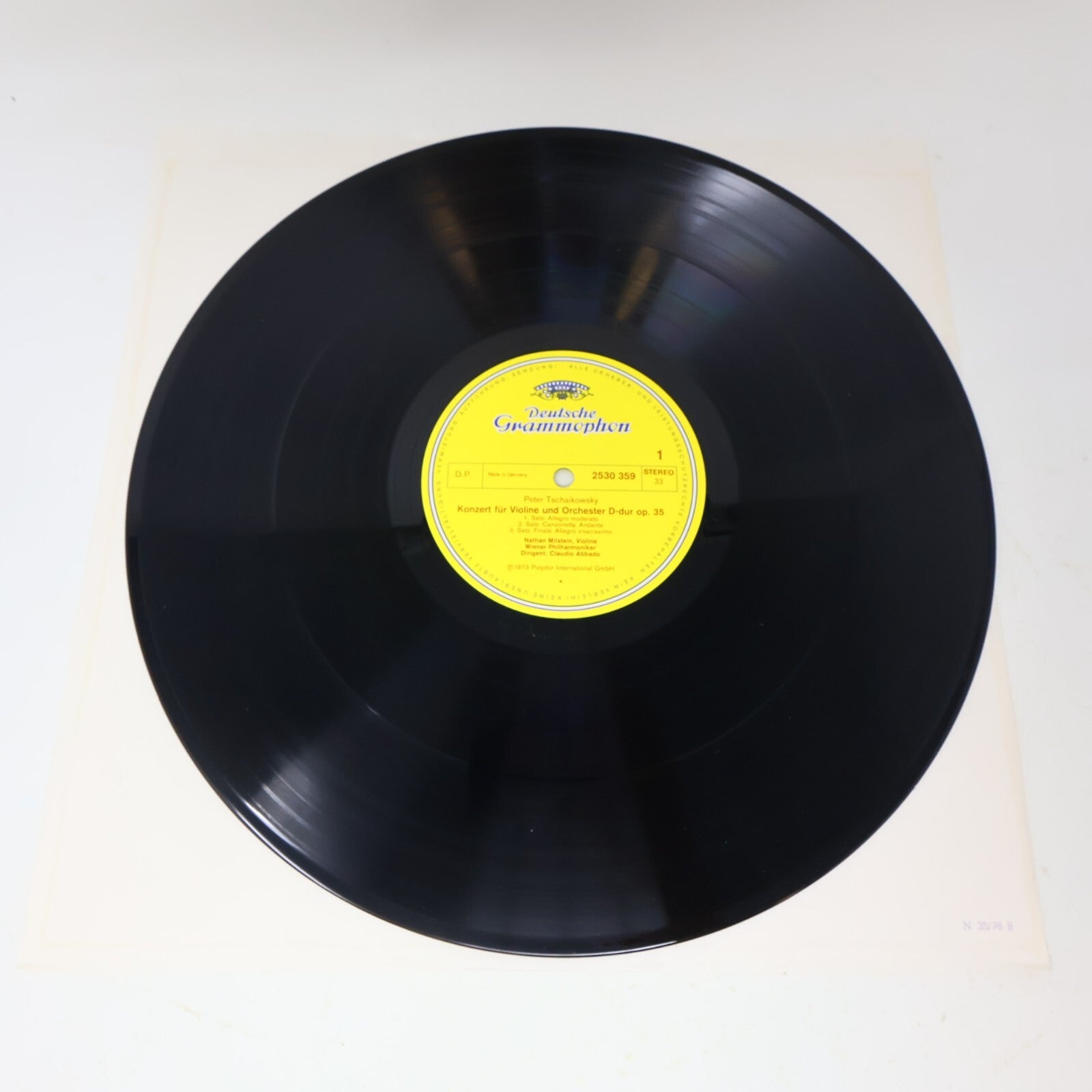 Mendelssohn Tschaikowsky Violin Concertos Nathan Milstein Abbado 2530 359 Record