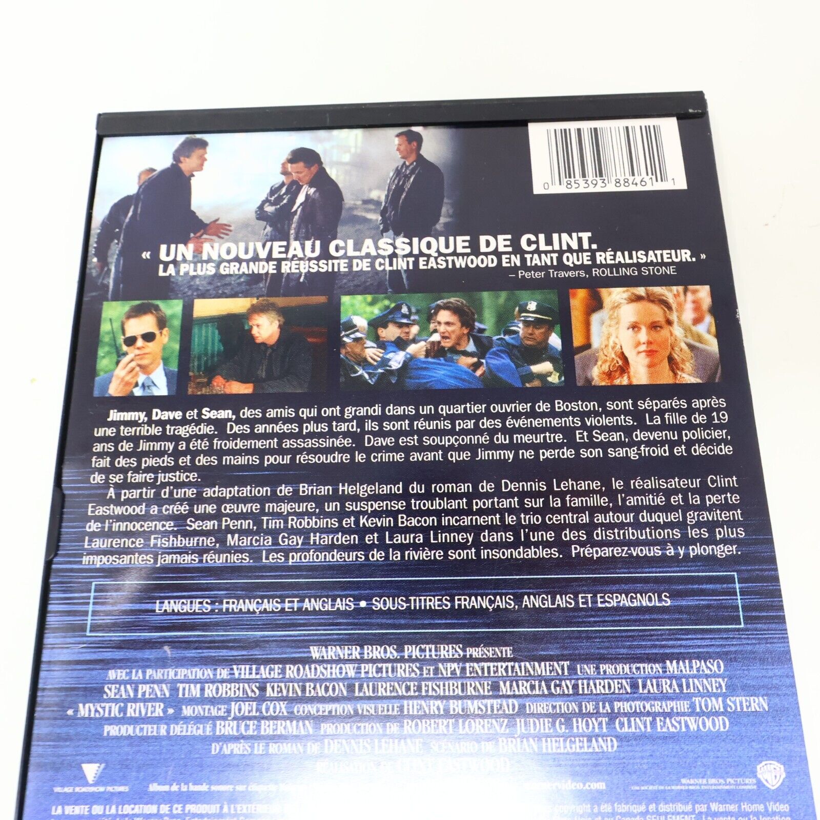 Mystic River Version Française DVD Sean Penn Tim Robbins Kevin Bacon Testé NTSC
