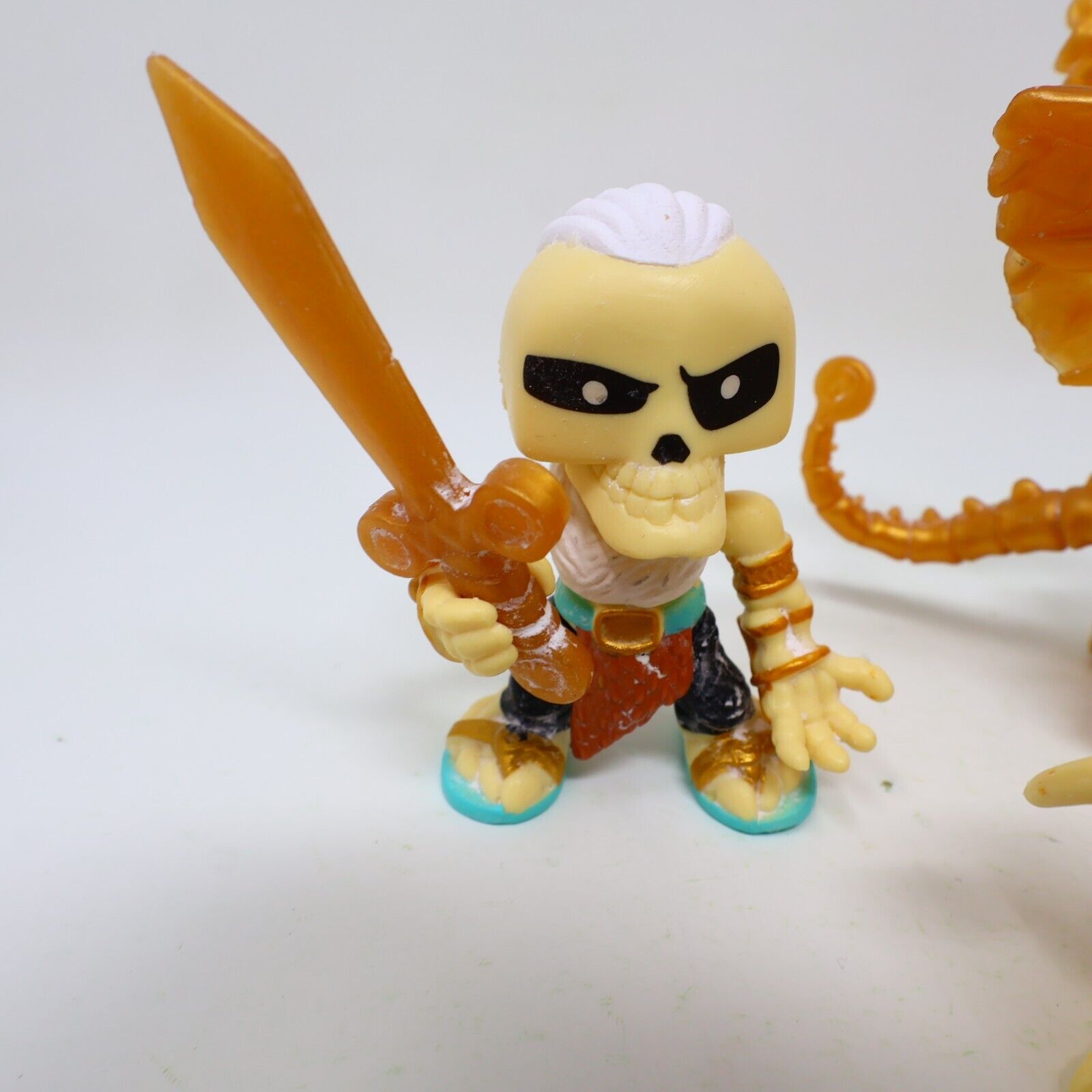 Lot 3 Treasure X Dragons Gold Figures Azgardian Erik Blingblade Crow Bar Moose