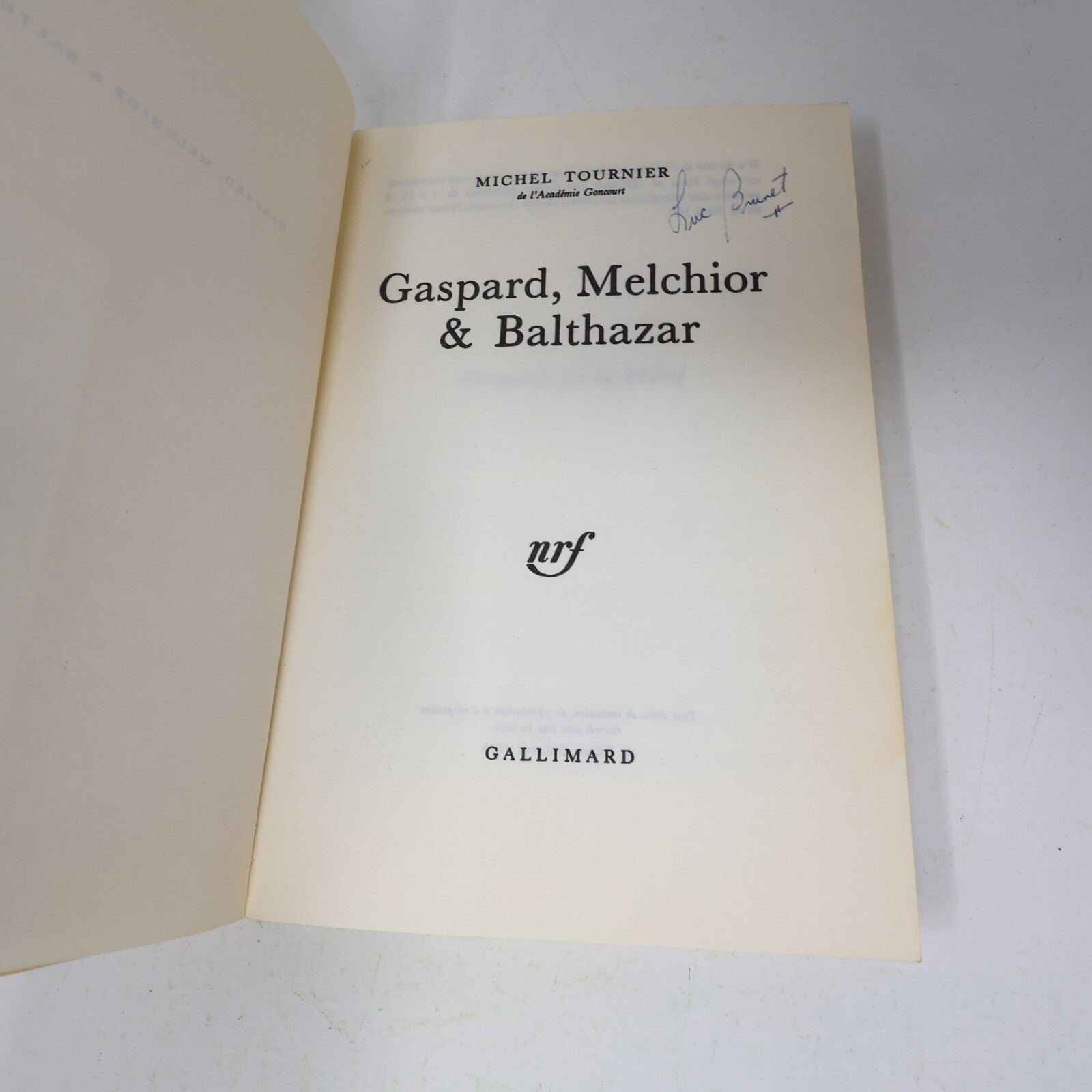 Michel Tournier Lot 3 Livres Gaspard Melchior & Balthazar/Roi des Aulnes French