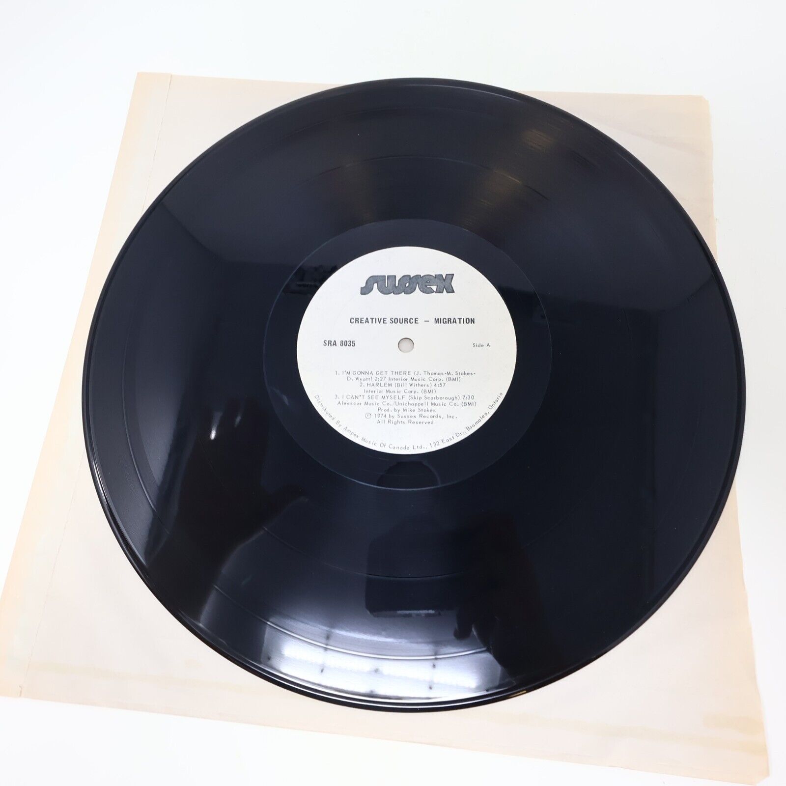 Creative Source Migration LP Record 1974 SRA-8035 Sussex Canada Soul Funk