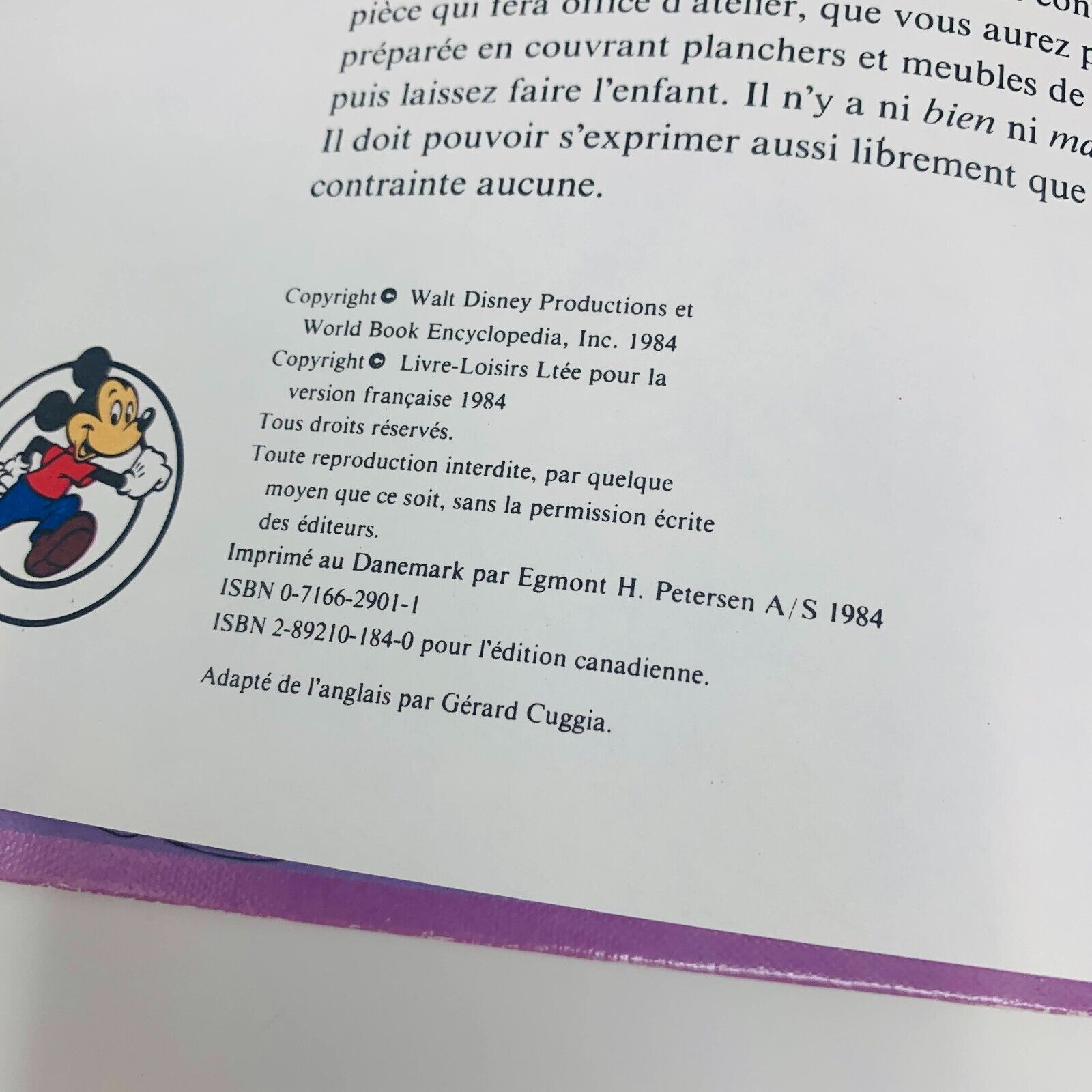 8x Les Bonnes Idées Walt Disney Things to Do French Français Enfants Livres 80s