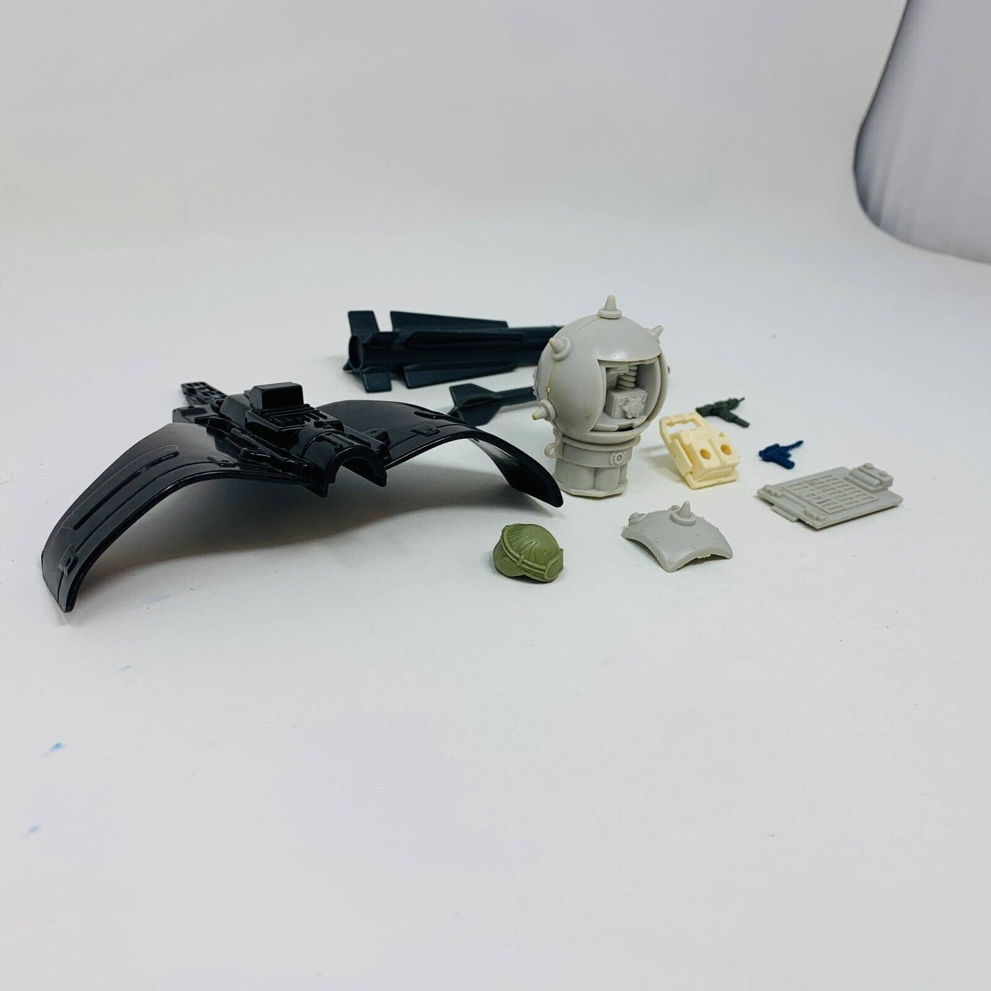 1980s GI Joe Mixed Parts Lot Uzi Air Mine Airborne Helmet Gun Backpack Missiles