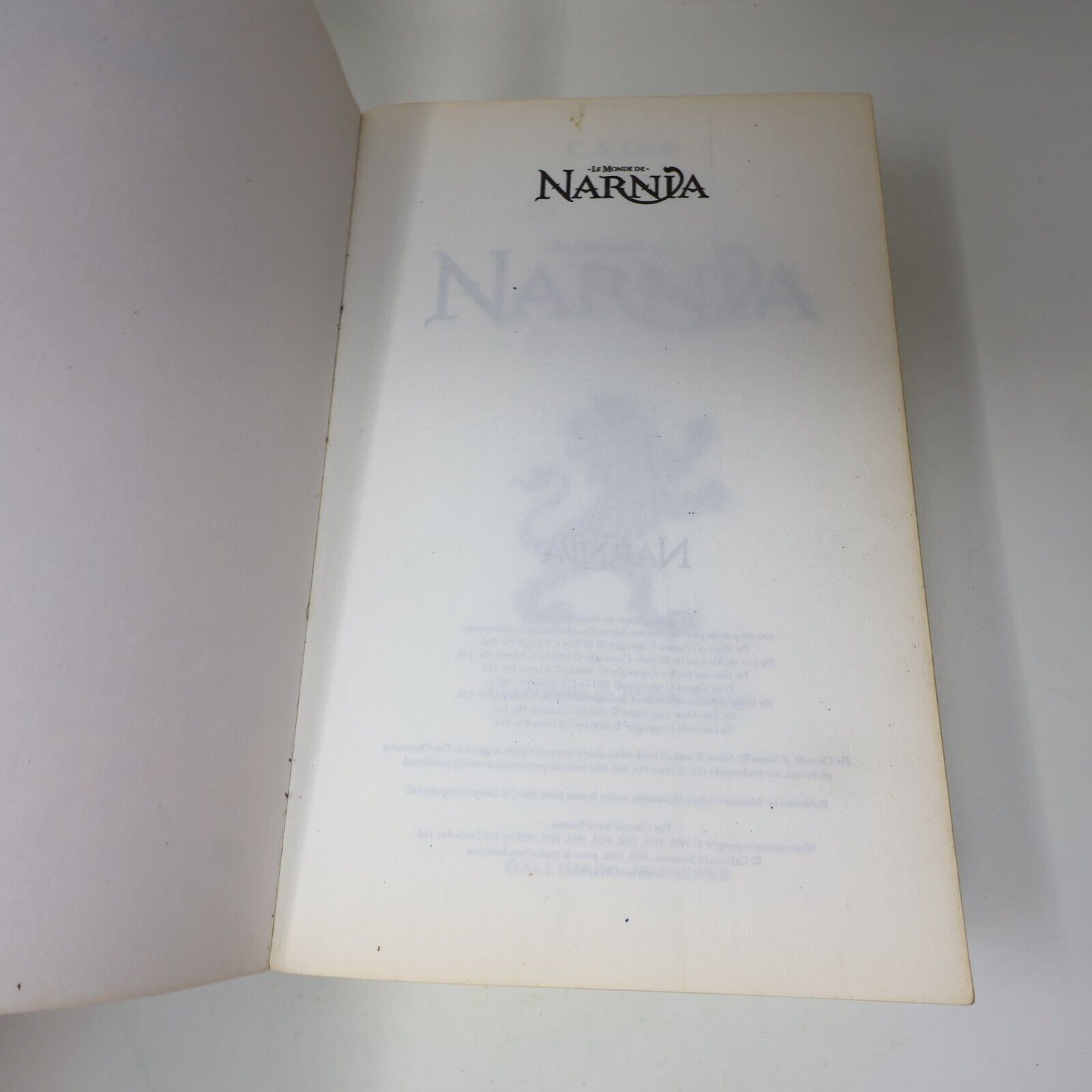 2010 Le Monde de Narnia C. S. Lewis Omnibus Fantasy Illustré Gallimard Français