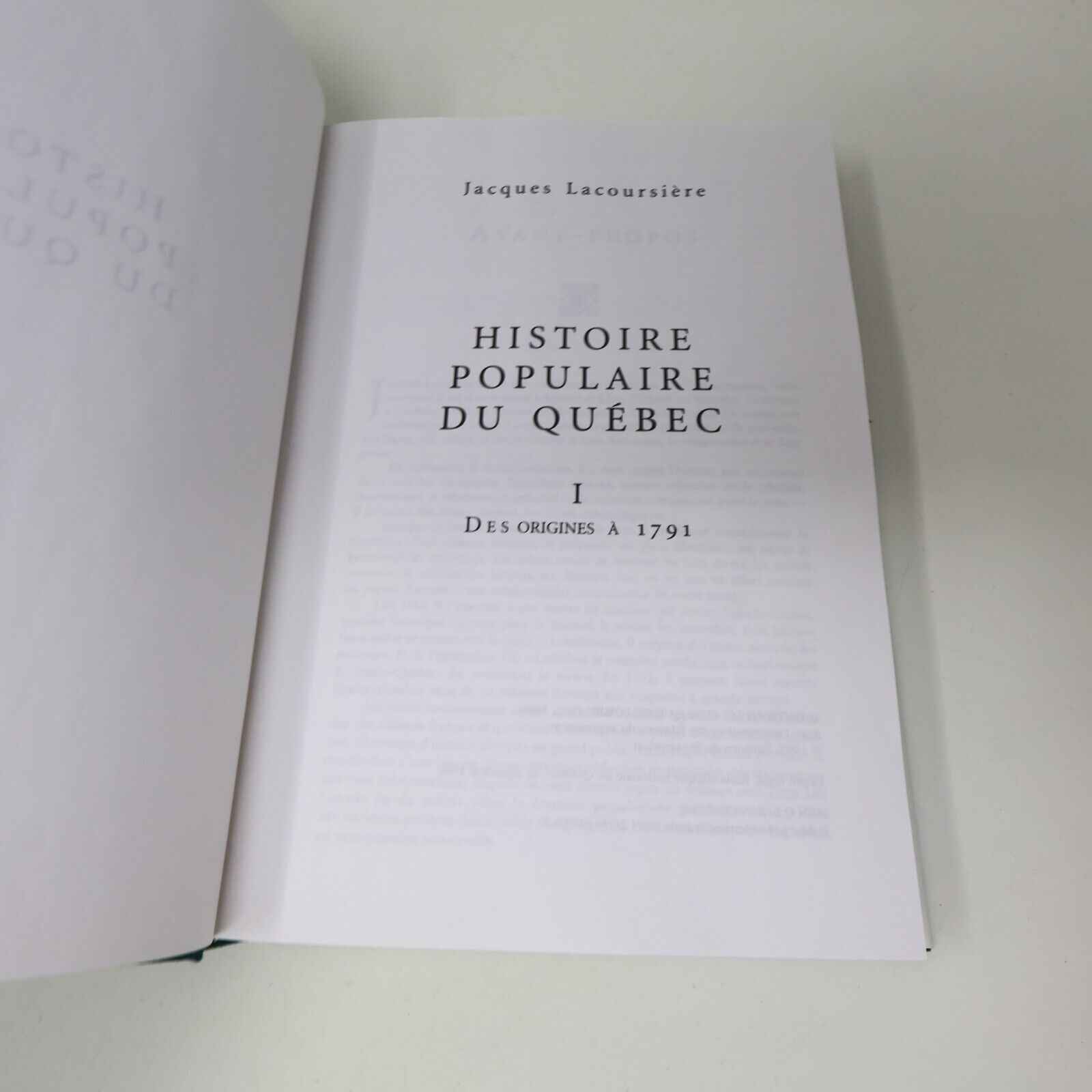 Histoire Populaire du Québec #1-5 Série Complète Jacques Lacoursière Lot Livres