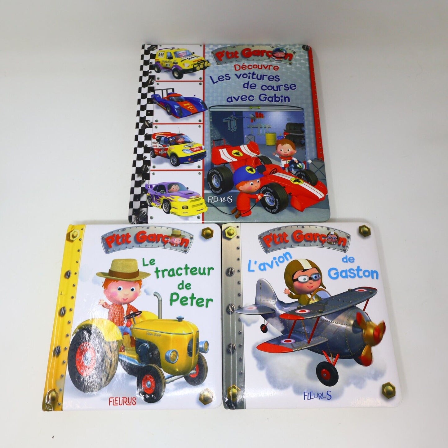 Lot 8 Livres Jeunes Enfants Cartonnés P'tit Garçon L'Imagerie Toupie Français HC