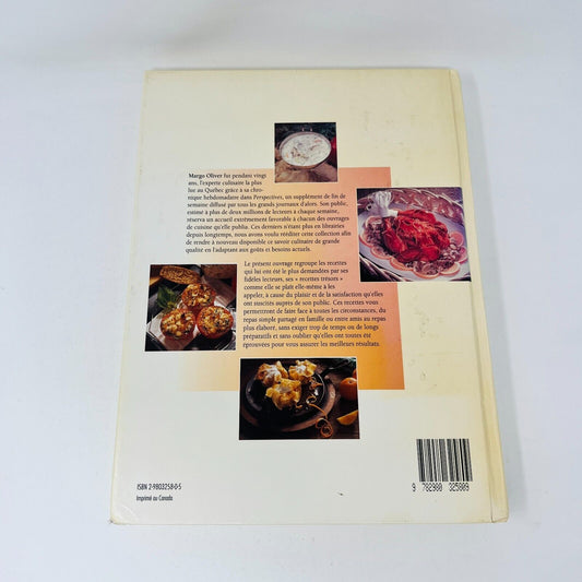 1992 La Bonne Cuisine de Margo Oliver Recettes Hb & Cie Français Livre Hardcover