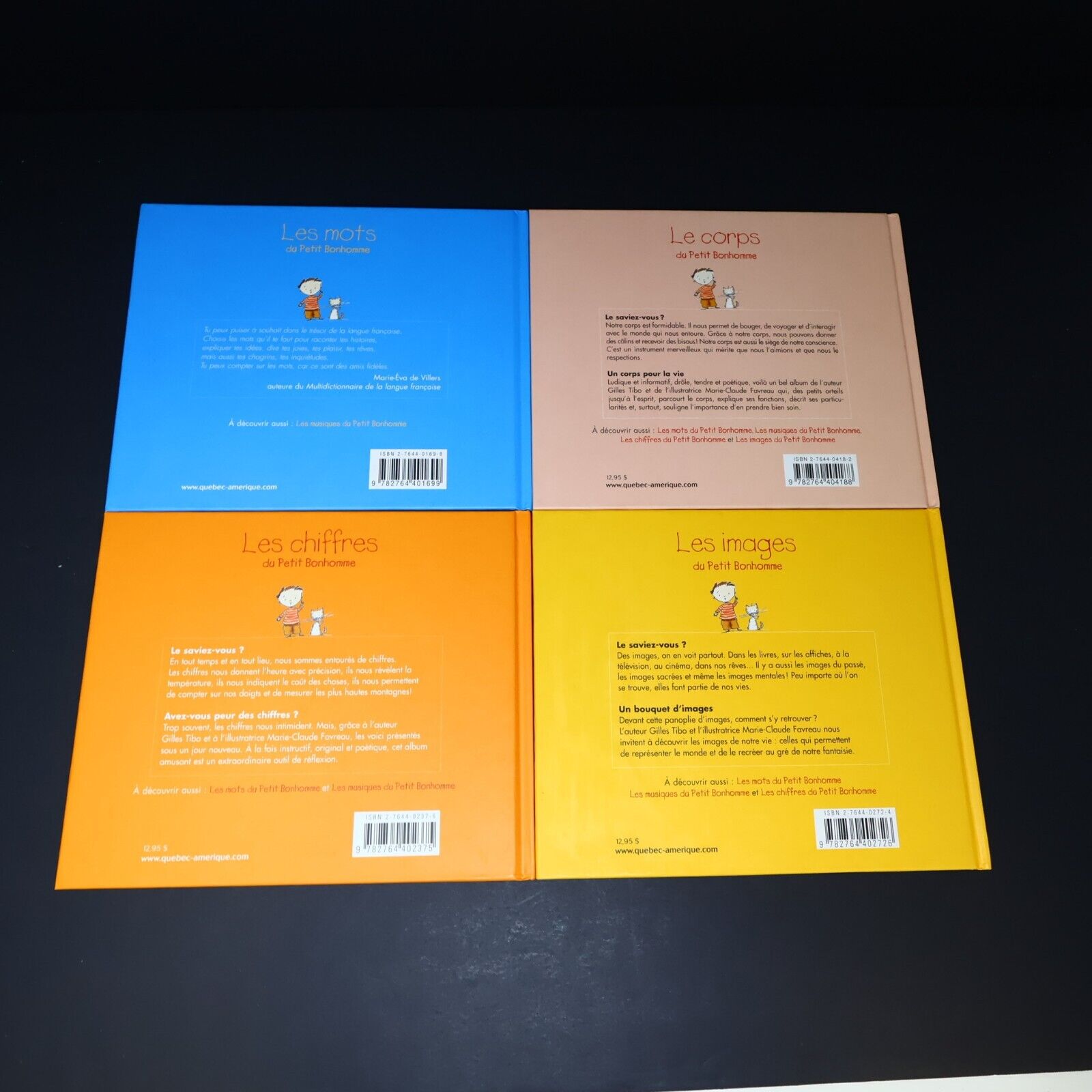 Lot 5 Livres Petit Bonhomme Gilles Tibo Série Complète Enfants Mots Français HC