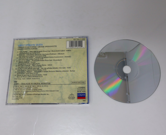 Great Operatic Duets CD Opera Gala London Sutherland/Tebaldi/Horne/Pavarotti